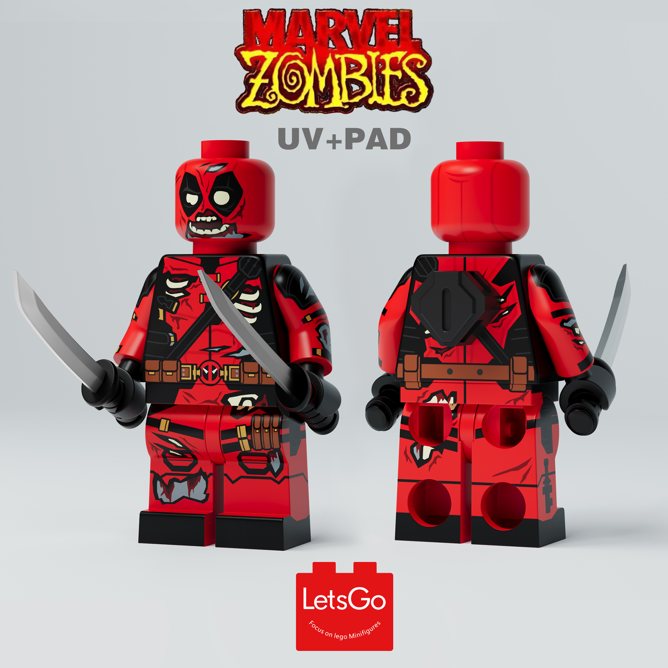 [Lets Go][Preorder] Zombies Deadpool [PAD+UVprinted]