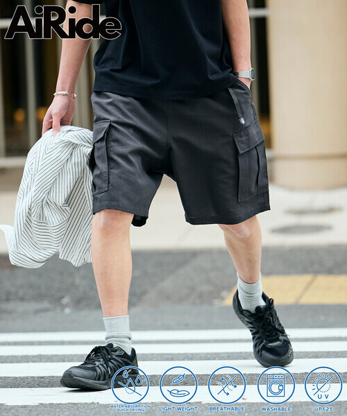 日本 Freak's Store AiRide Pocketable Climbing Cargo Shorts