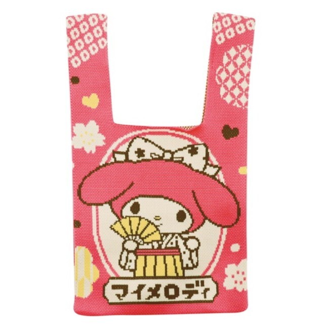 日本 Sanrio 和風造型針織手提袋