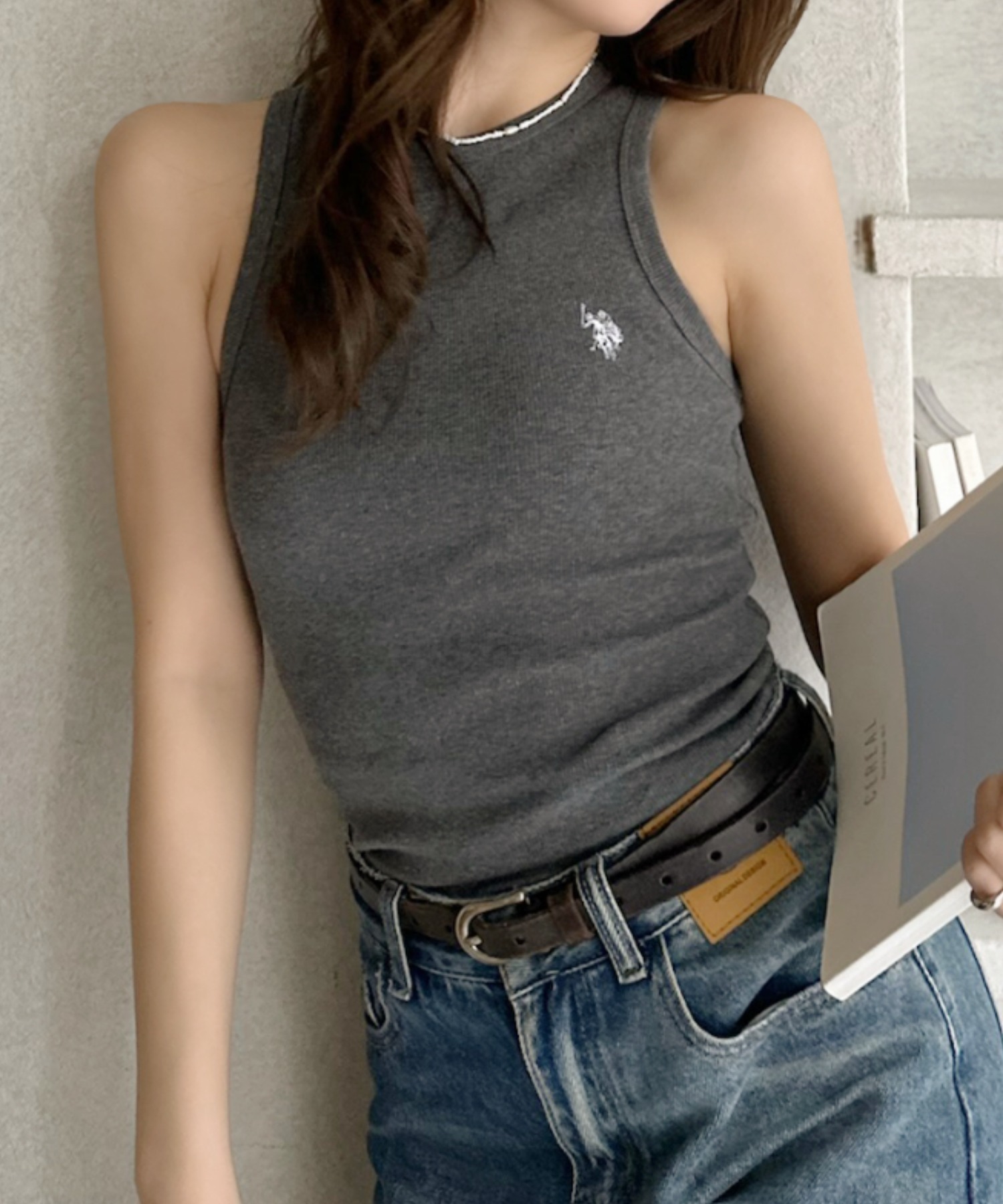 <今晚七點結單>U.S. POLO ASSN. 日本限定 小Logo 刺繡 挖肩 背心 四色