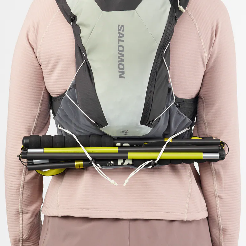 SALOMON ADV SKIN 12 GRADIENT 水袋背包組幻灰/灰/灰