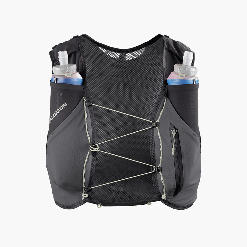 SALOMON ADV SKIN 5 GRADIENT 水袋背包組 幻灰/堡岩灰/灰