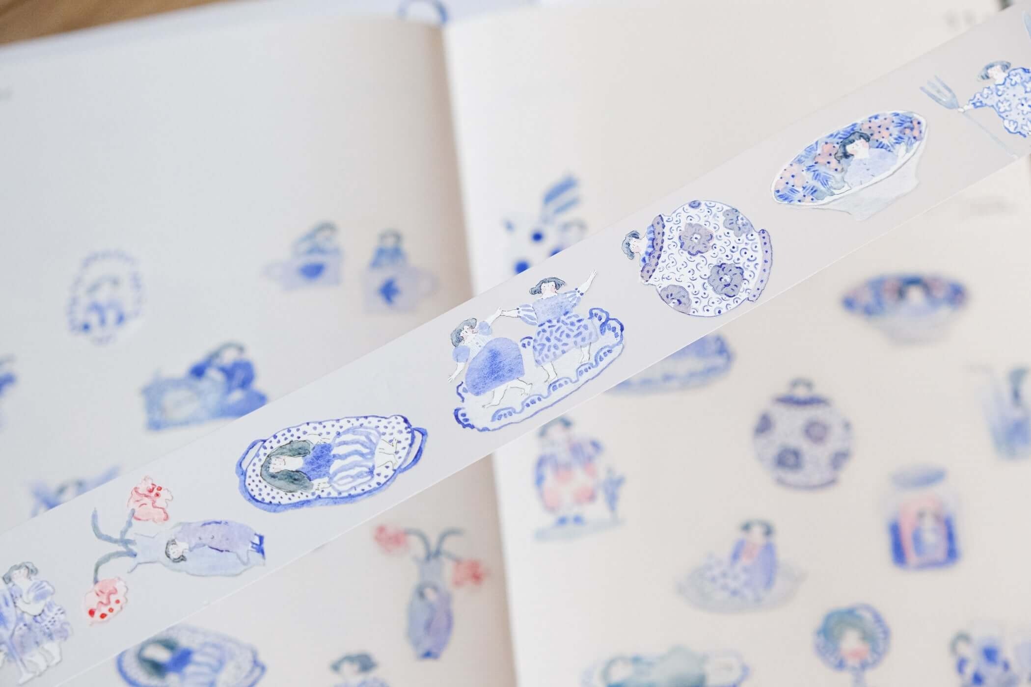 香港｜Dodolulu PET膠帶 青花