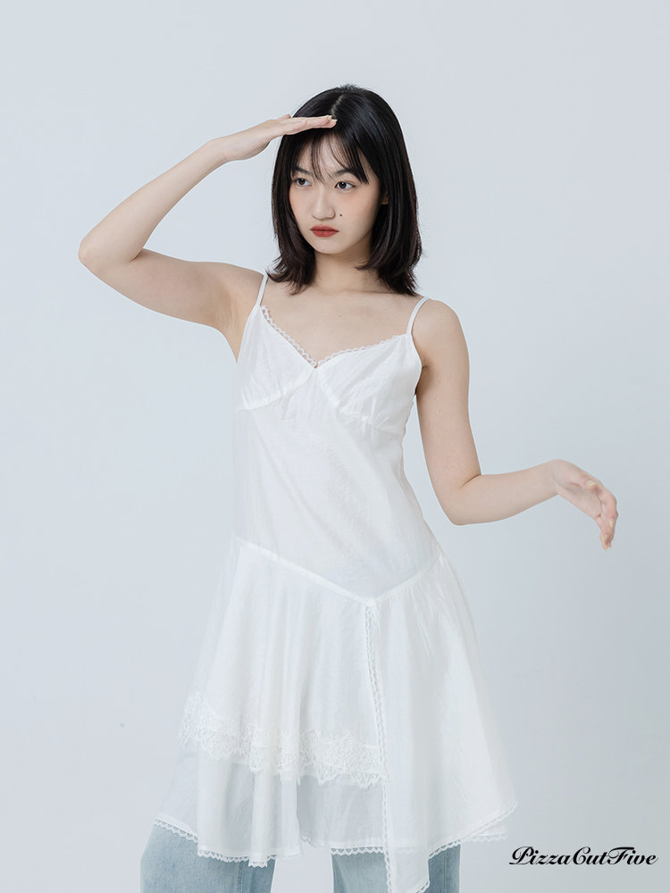 蕾絲多層細肩帶洋裝 PizzaCutFive PCF262487047