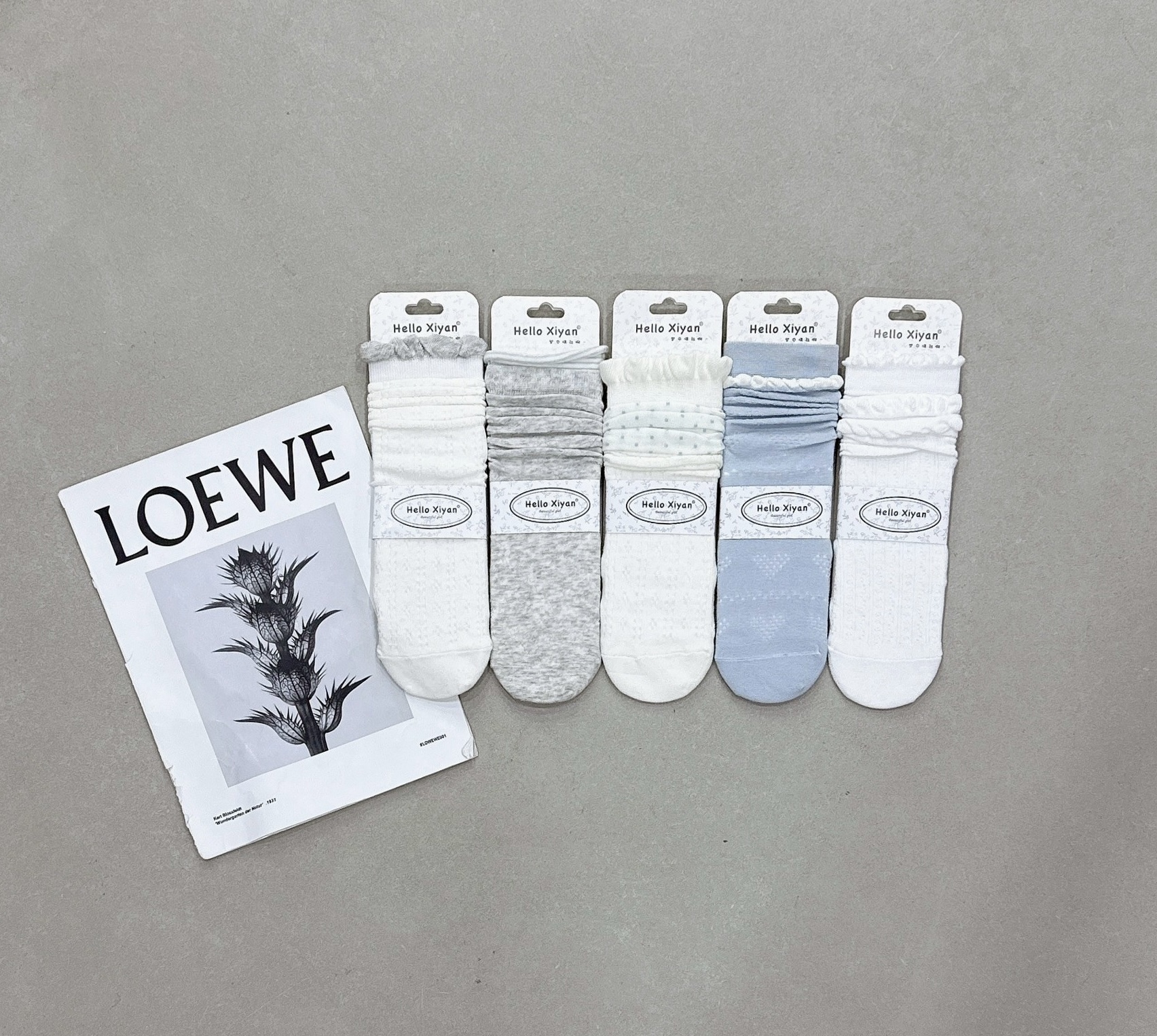 韓系木耳邊堆堆襪