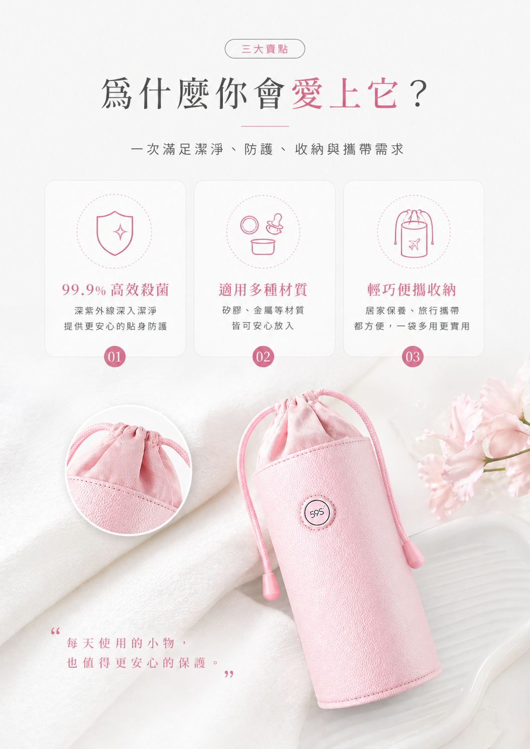 P22消毒袋-隨身防護-LED滅菌-技術