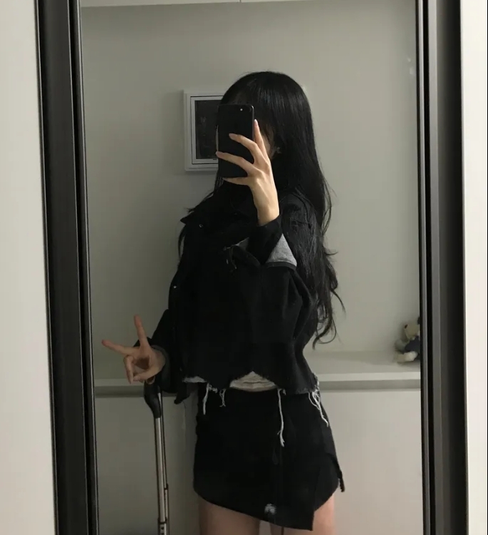 【OWN】Mucent 牛仔 單寧 外套 剪裁 破壞 刷破 短款 百搭 韓系 春夏 男款 女款 黑色 P00000HQ