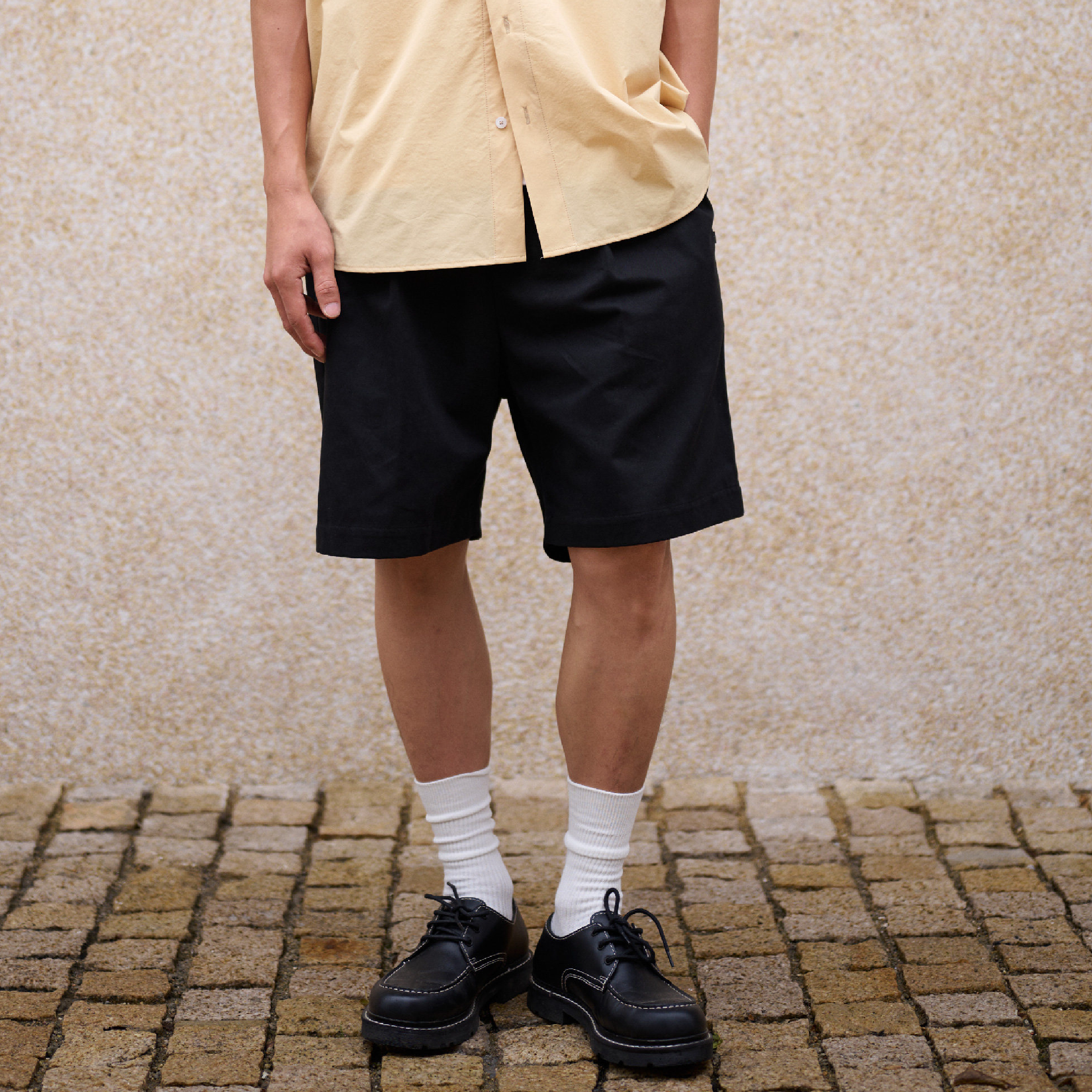 BOHRHOO Pleated Bermuda Shorts 冰絲棉 五分 百慕達短褲 [BH1155]