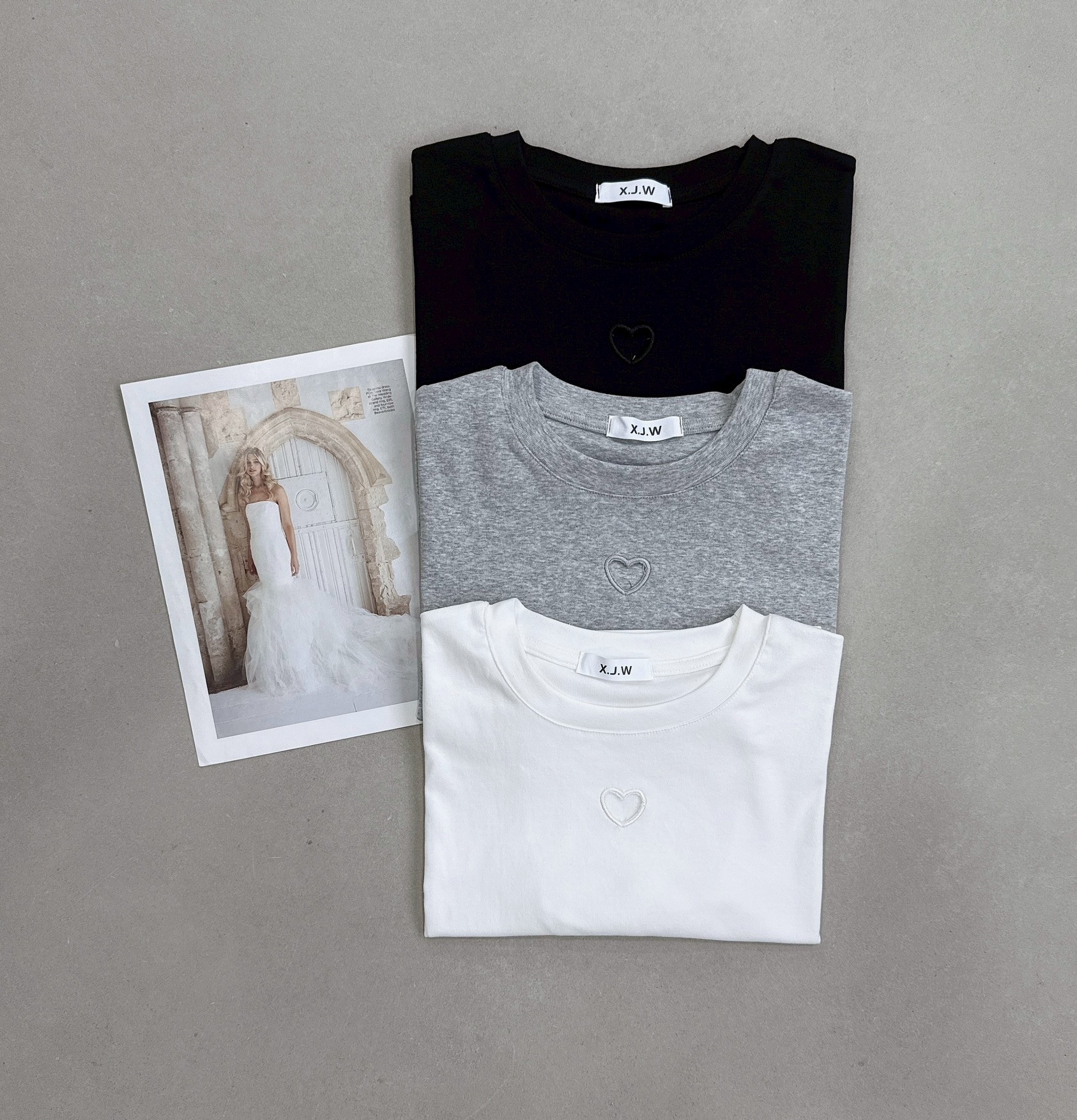 愛心簍空側邊小開岔棉質衣