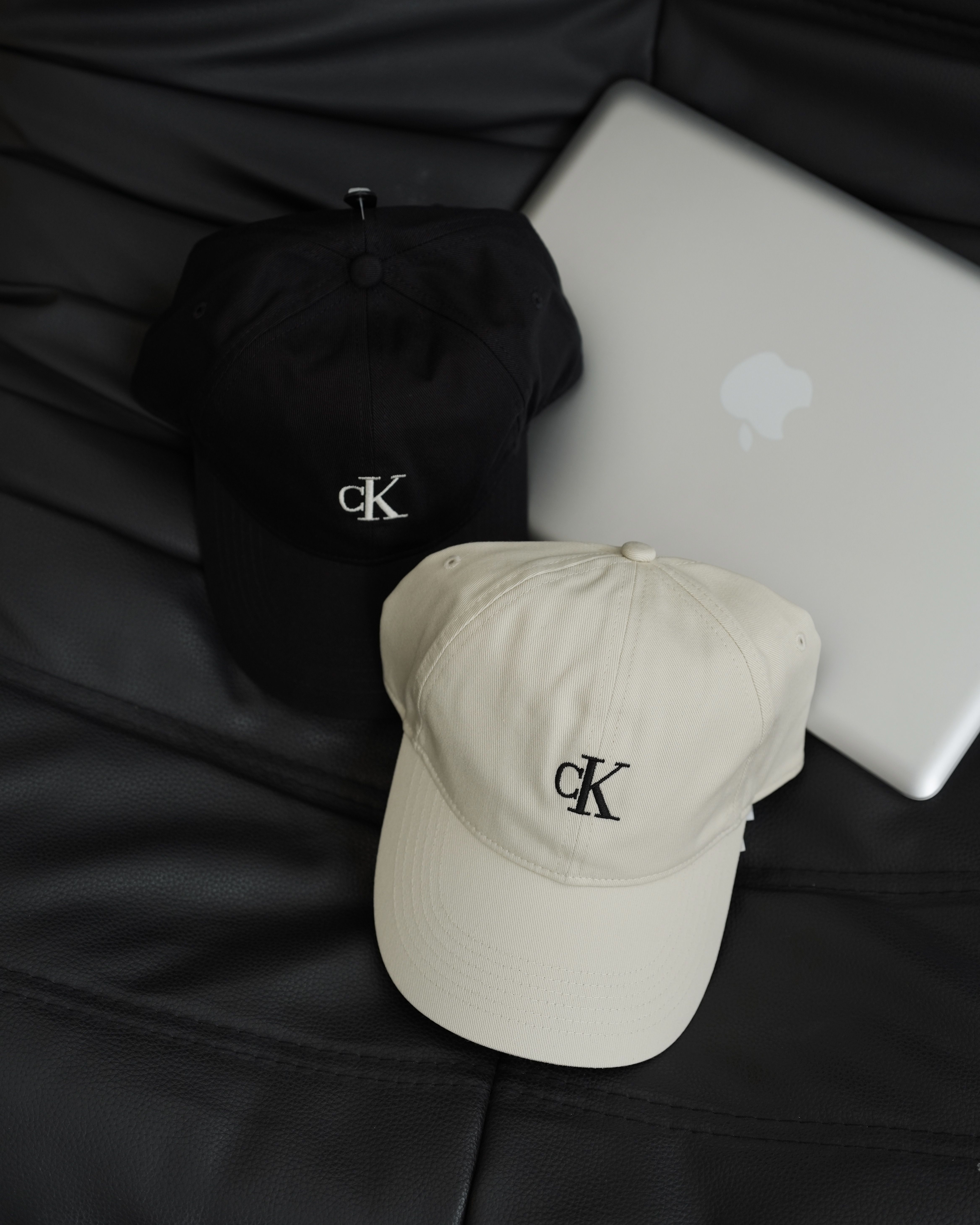 Calvin Klein CK Logo 刺繡 棒球帽 老帽 黑 白