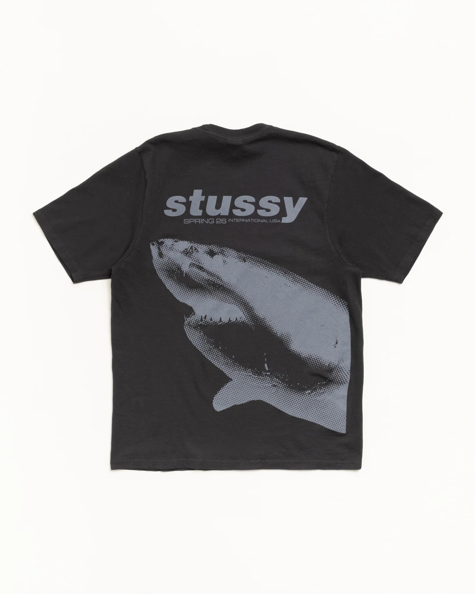 Stussy SHARK TEE PIGMENT DYED 鯊魚