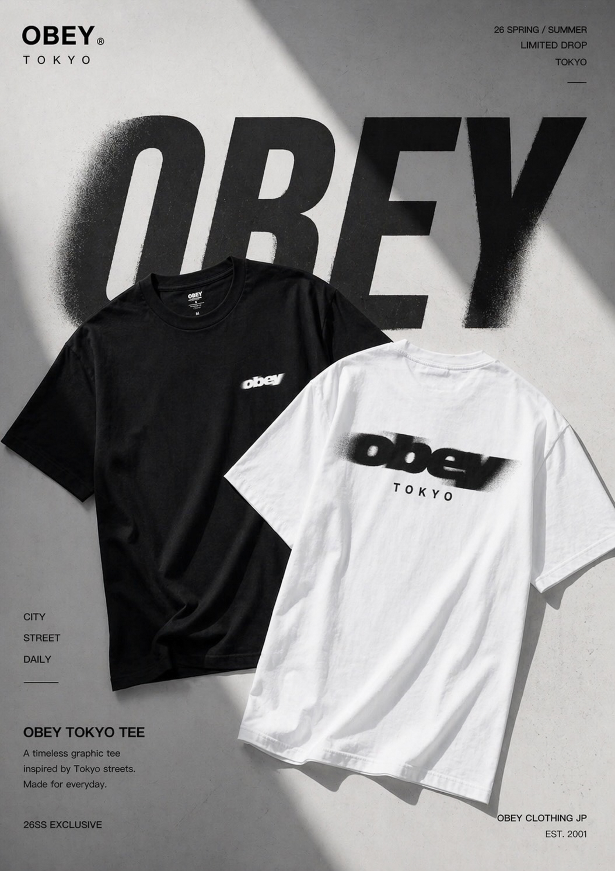 OBEY TOKYO 飄移TEE  東京限定🇯🇵 |日本連線中|