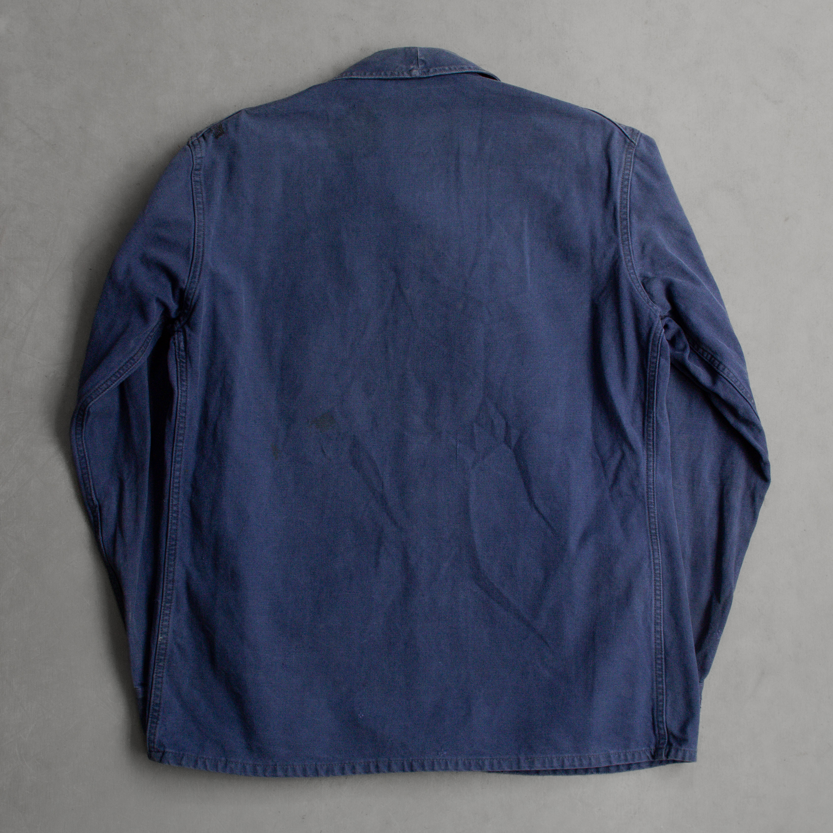 70S TWILL FRENCH WORK JACKET 法國 工裝 斜紋布 藍色 工作 外套