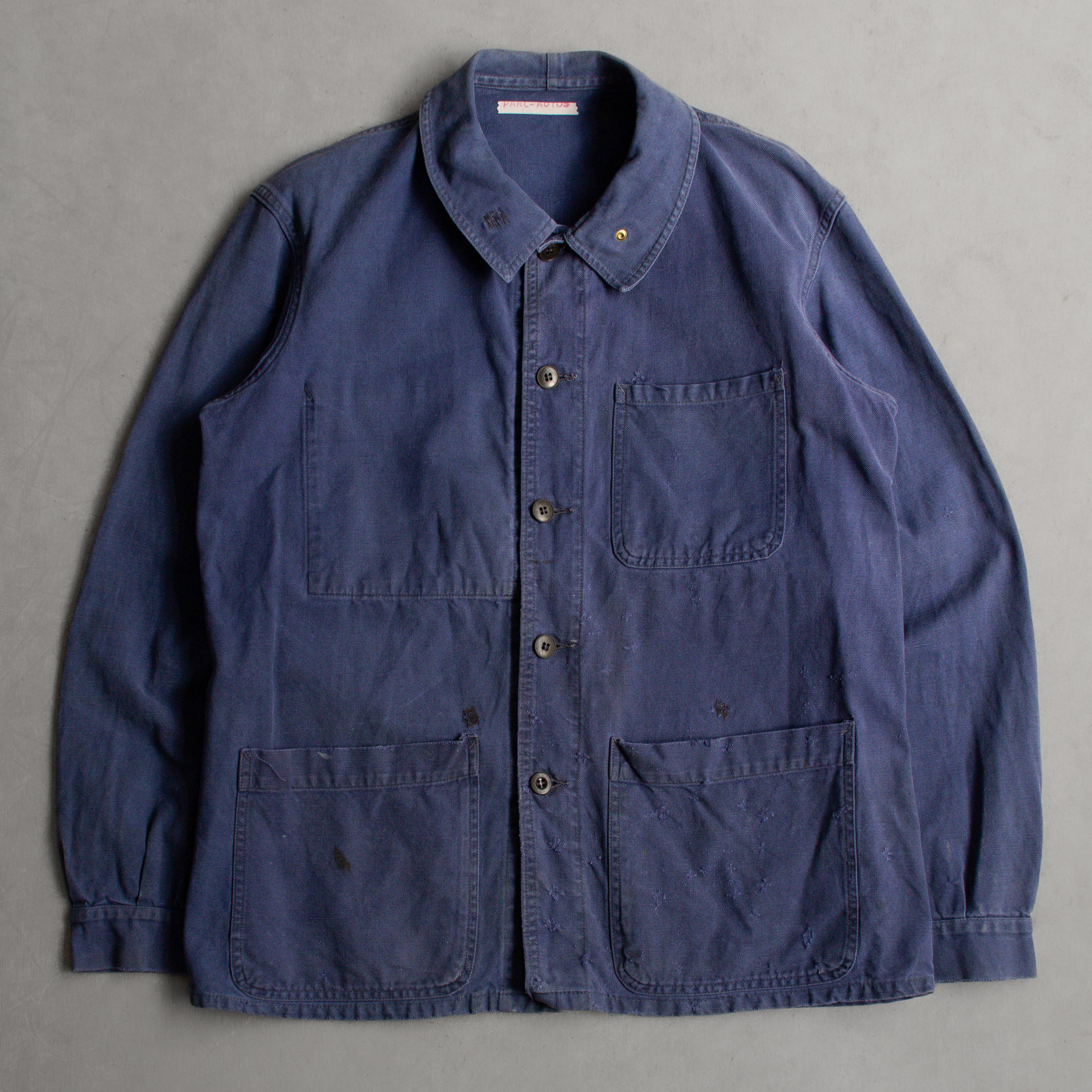 70S TWILL FRENCH WORK JACKET 法國 工裝 斜紋布 藍色 工作 外套