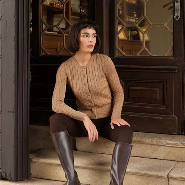 1GL0426-304 [GAALA] Vincent Wool Cardigan Beige (EU)