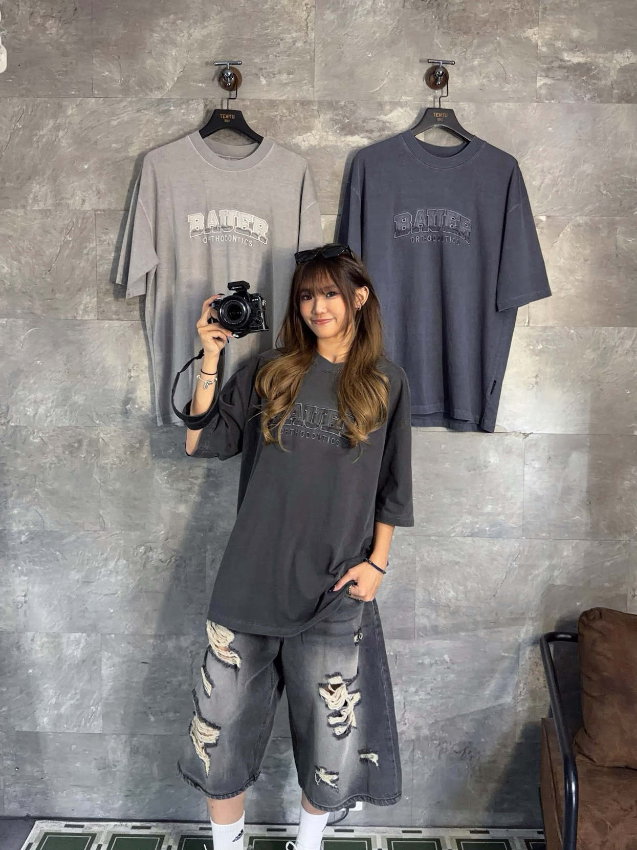 ST0077 半爛爛字Tee