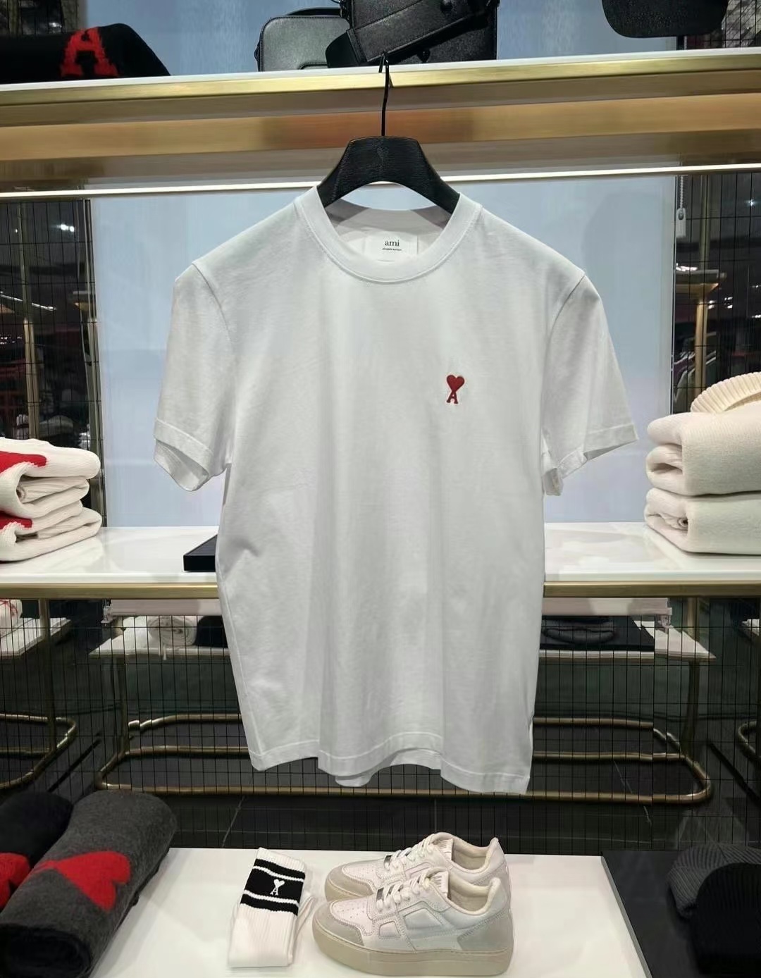 Ami 小愛心 basic 基礎 Tee 白色