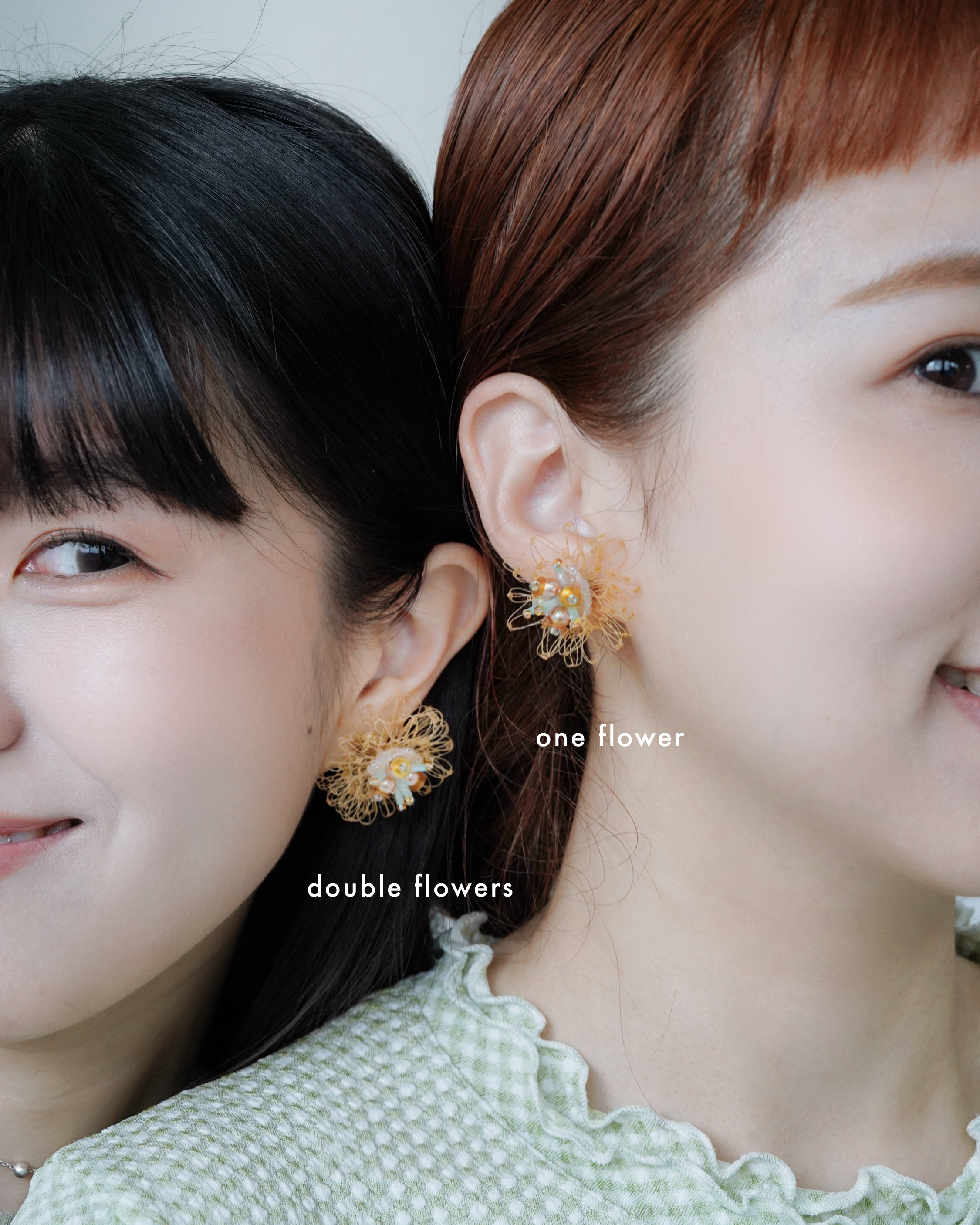 【 Kiki.co x sep. beads 聯名企劃 】單層空氣花耳環