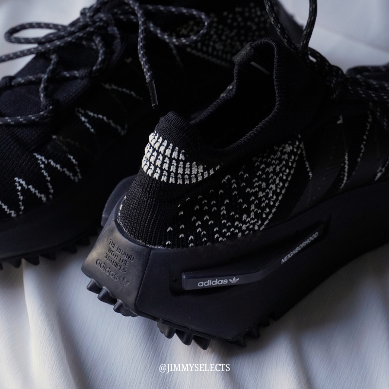 【代購】Adidas NMD S1 Knit × Neighborhood  聯名鋸齒厚底休閒鞋｜黑白｜男款