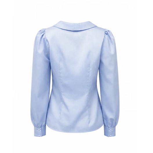 1GL0426-310 [GAALA] Yves Cotton Blouse Light Blue (EU)