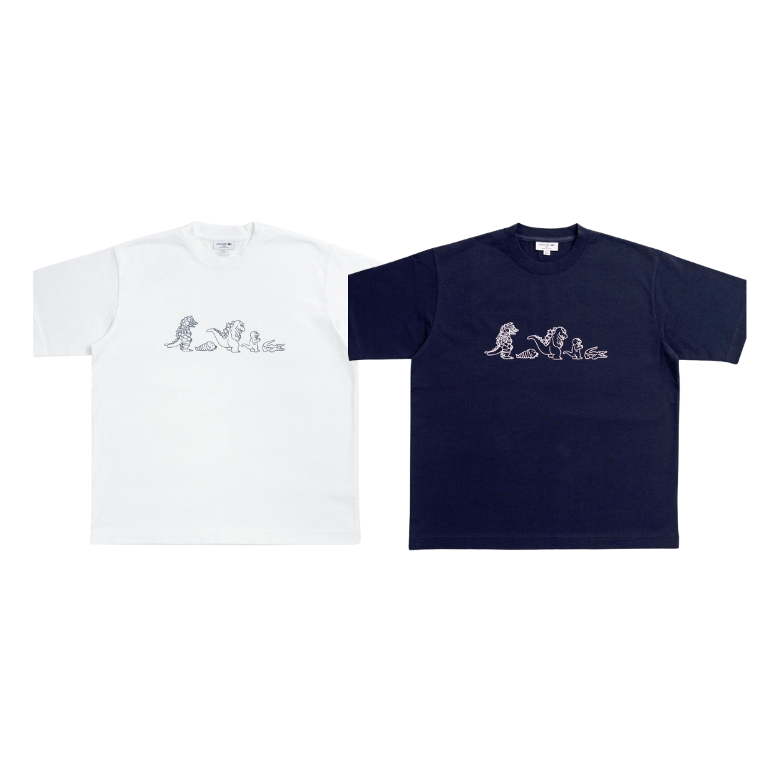 2026SS 日版 Lacoste x Godzilla 聯名 團隊 哥吉拉 鱷魚 排隊 短T 現貨 TH06GZJ-99