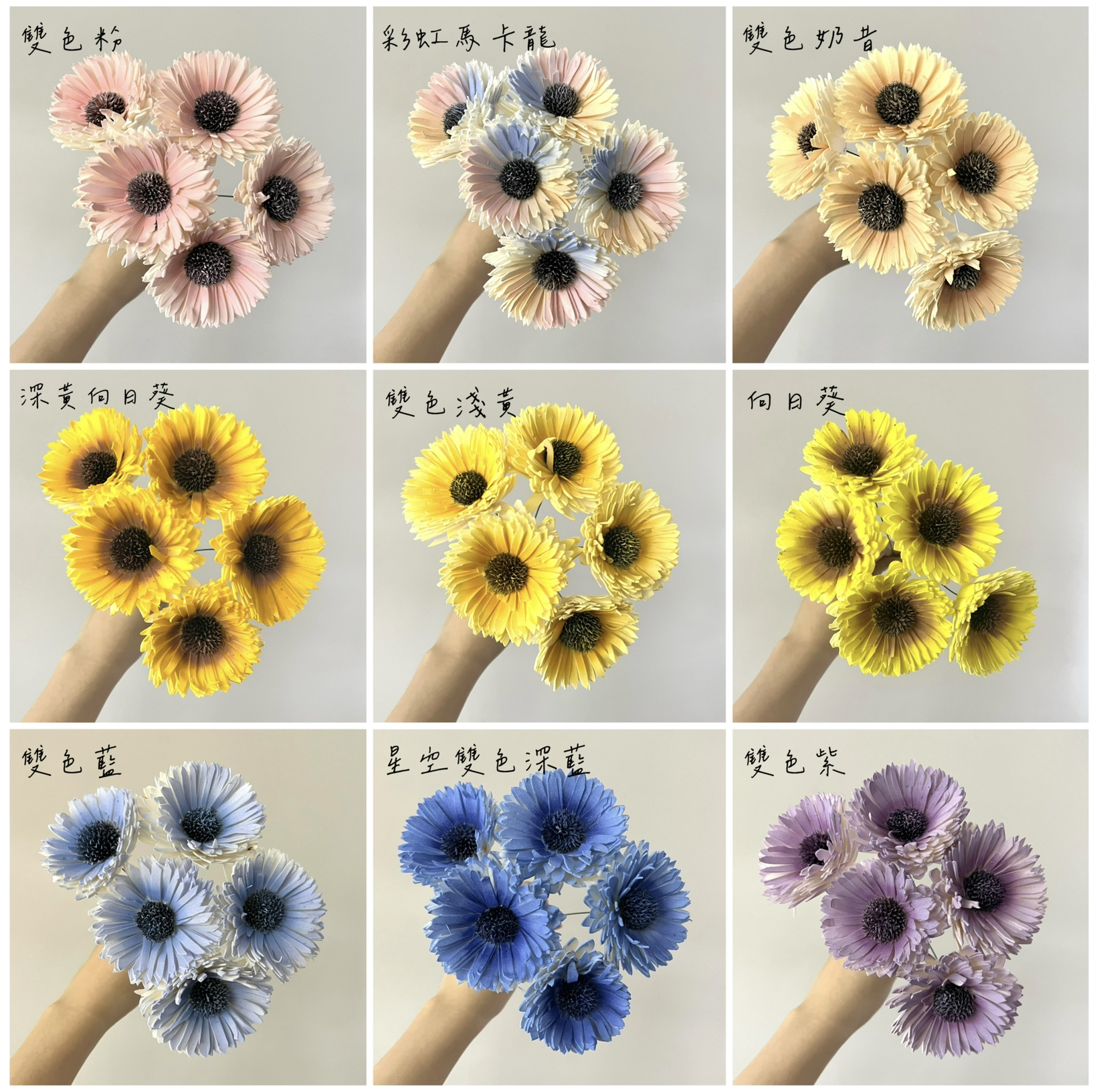 越南索拉花 百日菊 8CM <五支一把>
