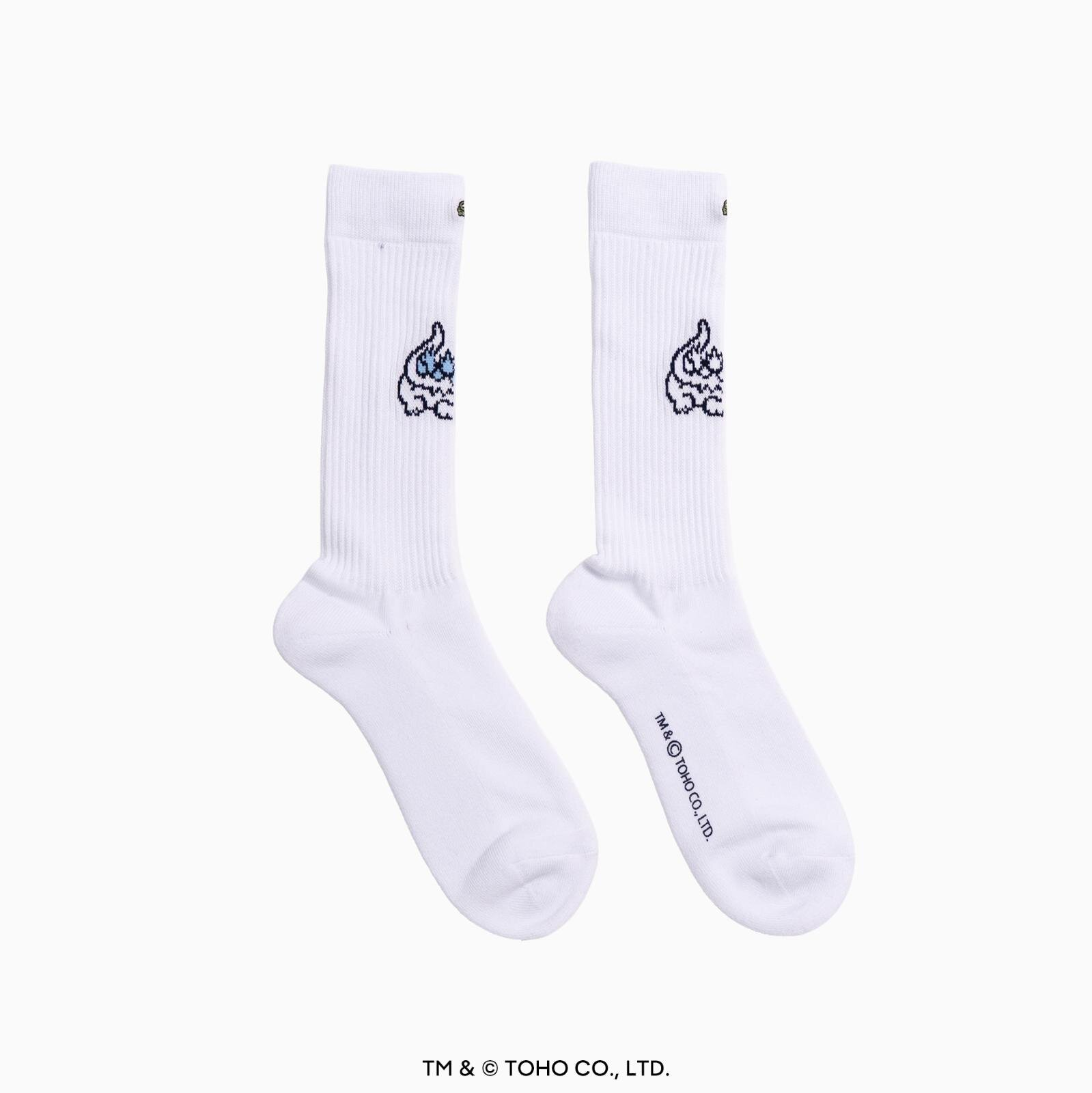 2026SS 日版 Lacoste x Godzilla 哥吉拉 聯名 鱷魚 刺繡 男女 長襪 襪子 現貨 RA1GZJ-99 / RAW2GZJ-99