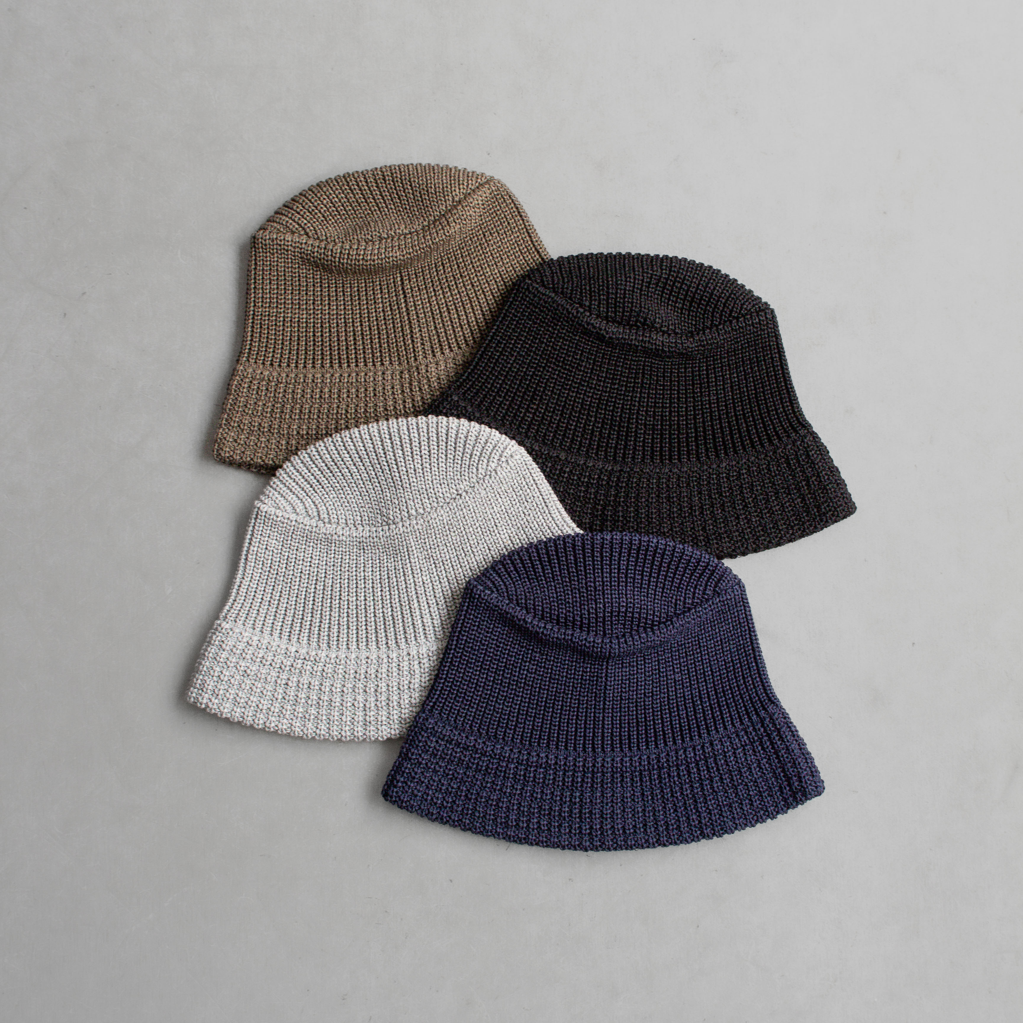 CABLEAMI LINEN-LIKE COTTON BUCKET HAT 純棉 針織 漁夫帽