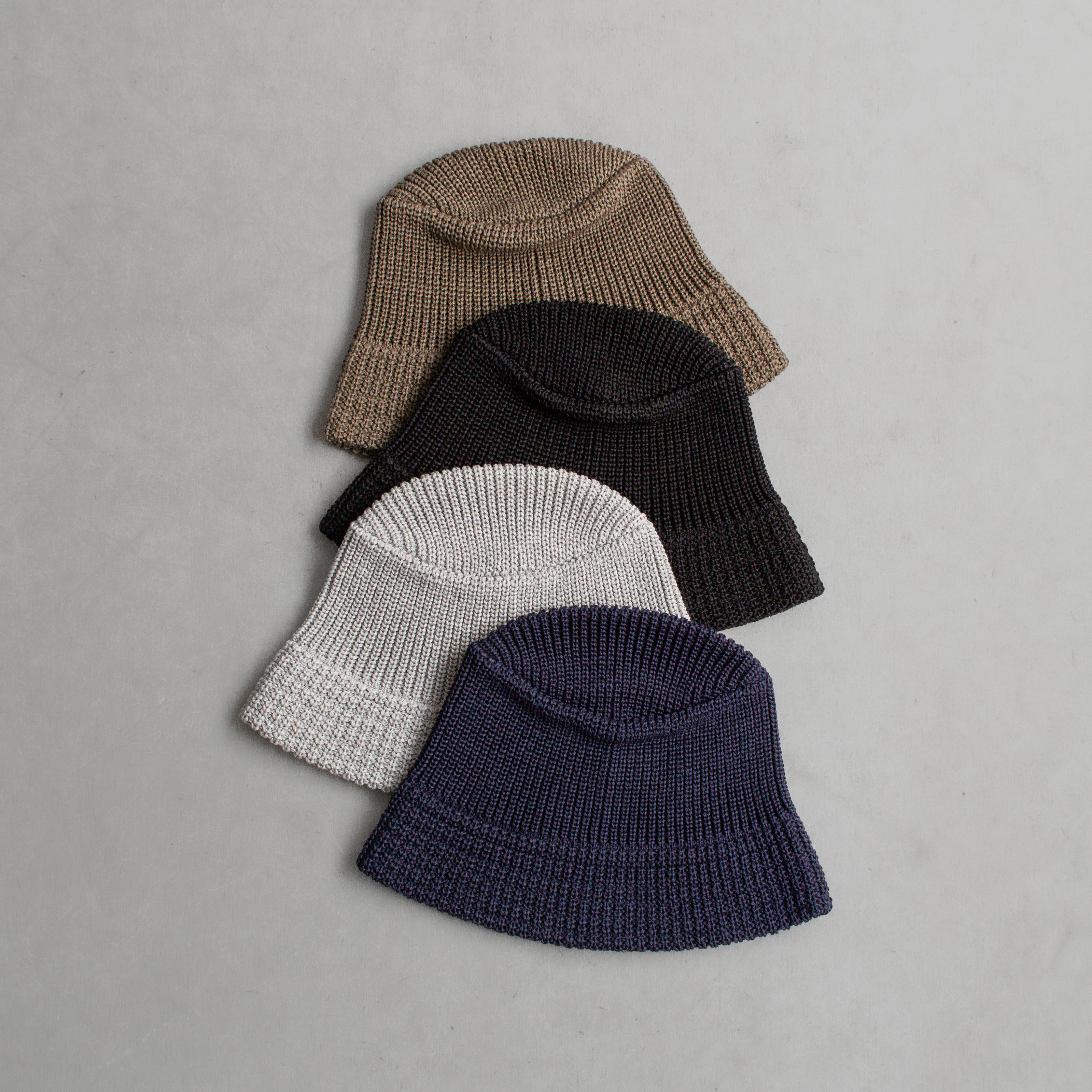 CABLEAMI LINEN-LIKE COTTON BUCKET HAT 純棉 針織 漁夫帽