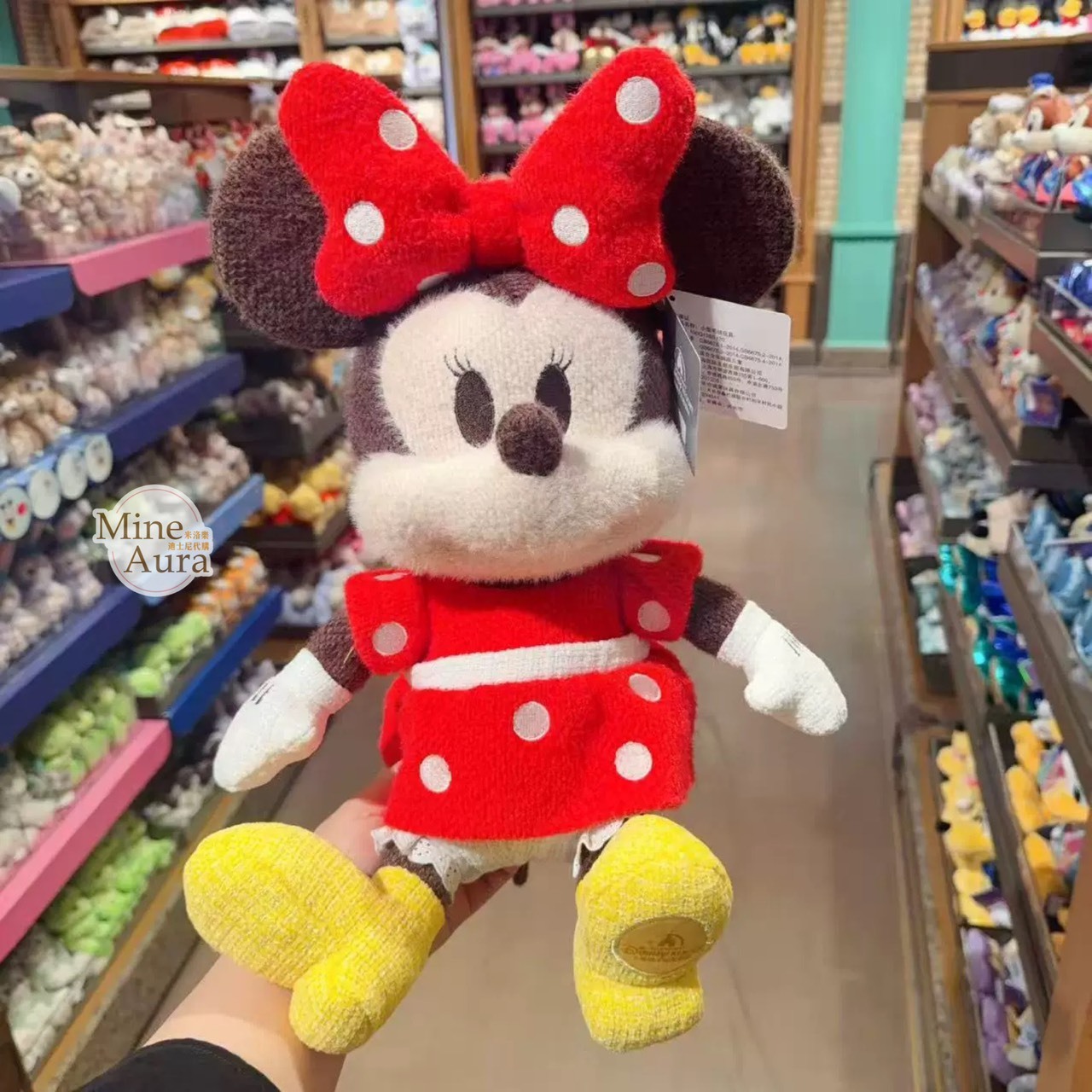 2026 米妮 Minnie 坐姿 絨毛 娃娃 玩偶 -上海迪士尼樂園