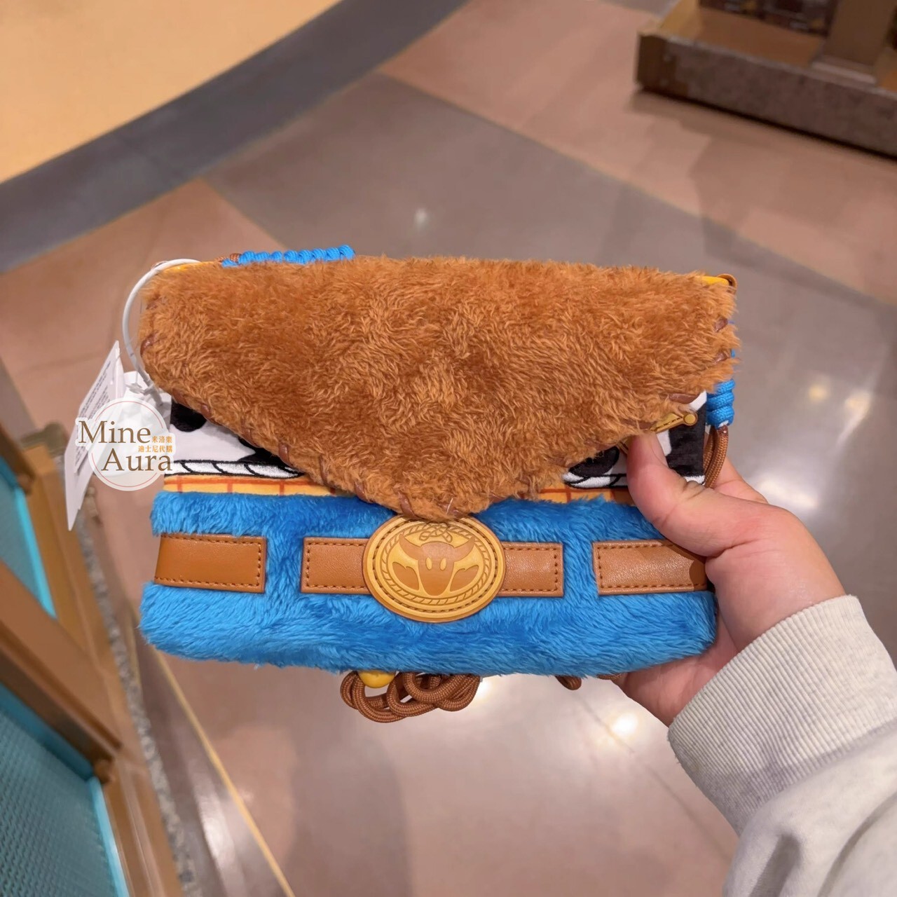 胡迪 Woody 服裝造型 斜背 小包 玩具總動員 Toy Story -上海迪士尼樂園