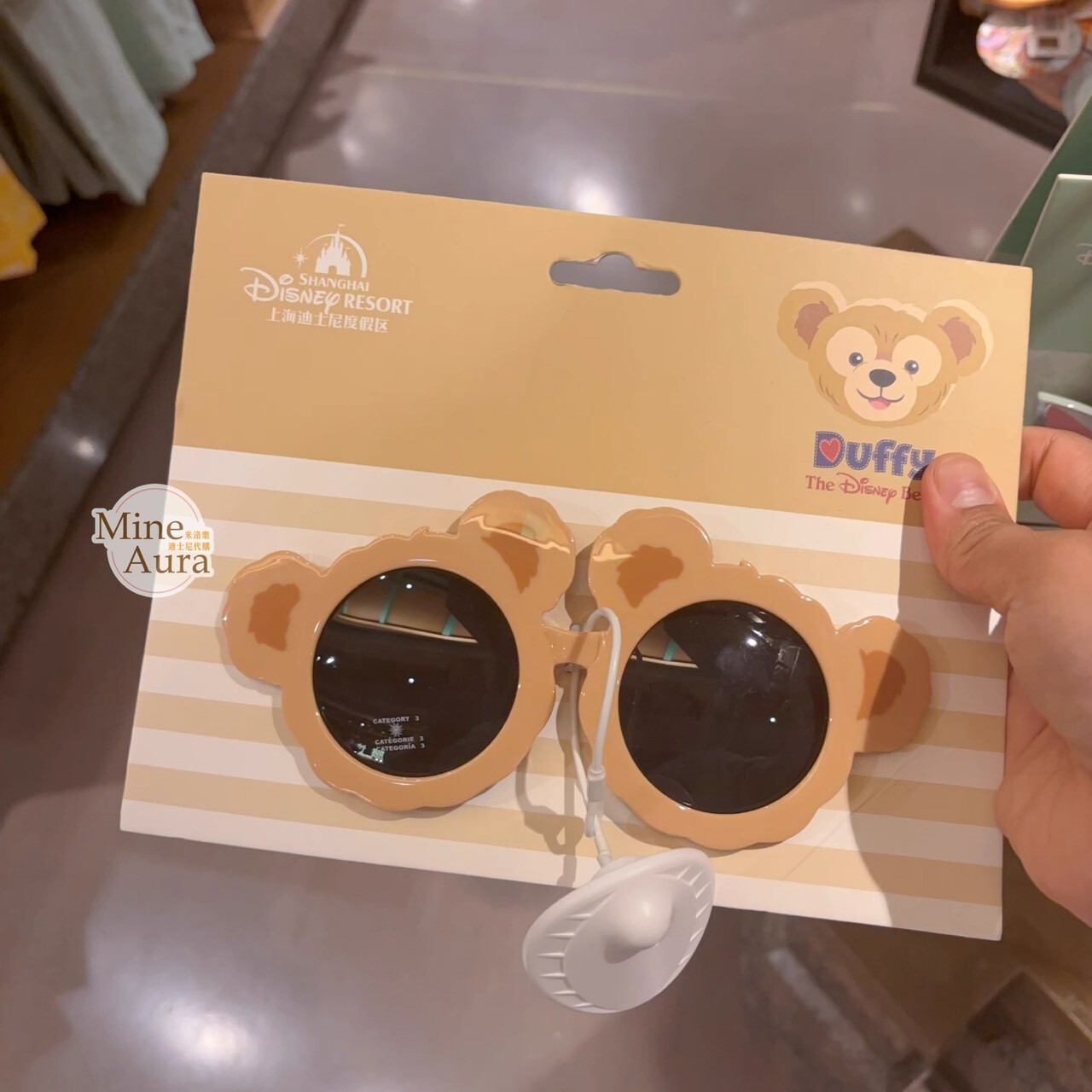 達菲 Duffy 造型太陽眼鏡 墨鏡 -上海迪士尼樂園