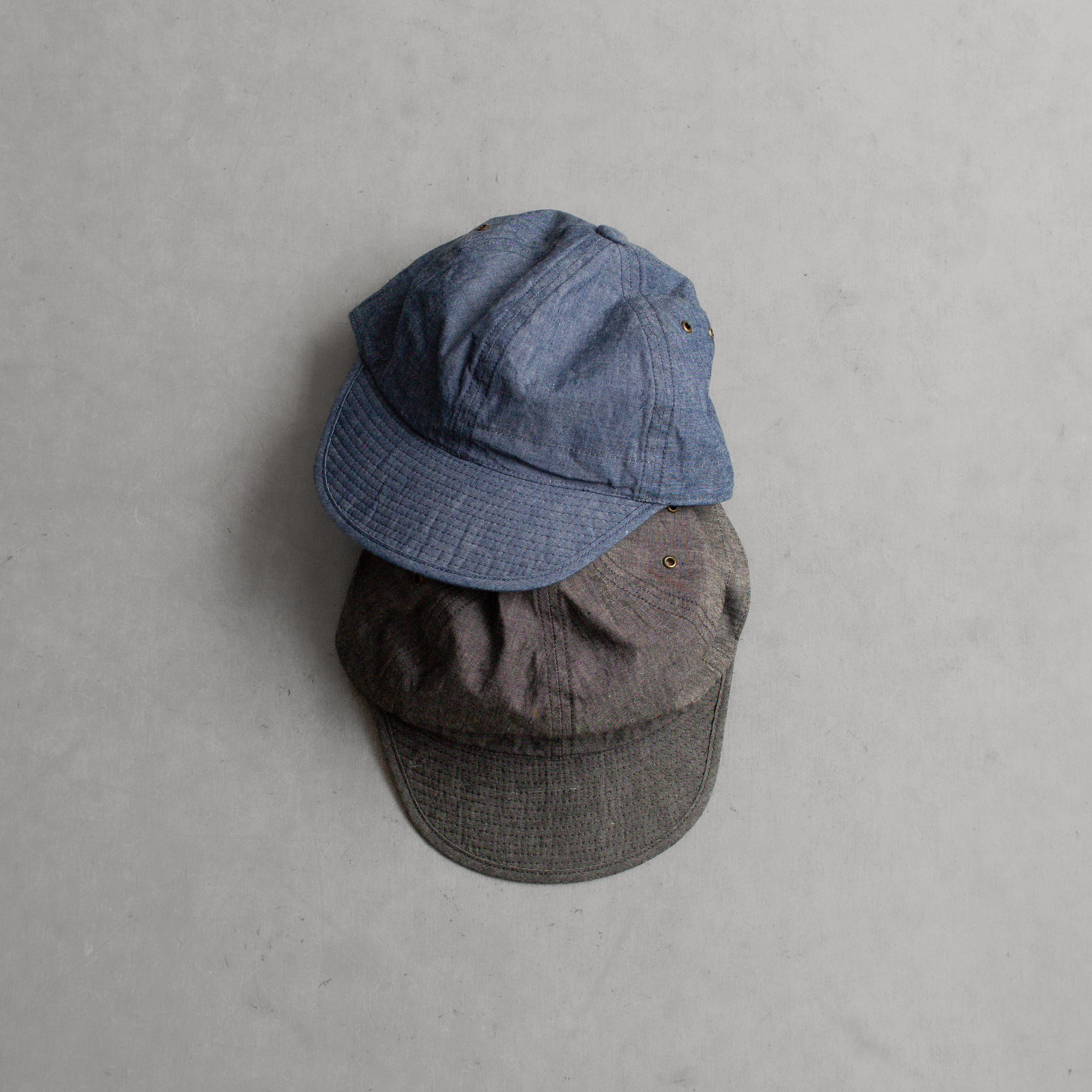 CABLEAMI 6OZ CHAMBRAY ARMY CAP 青年布 軟簷帽