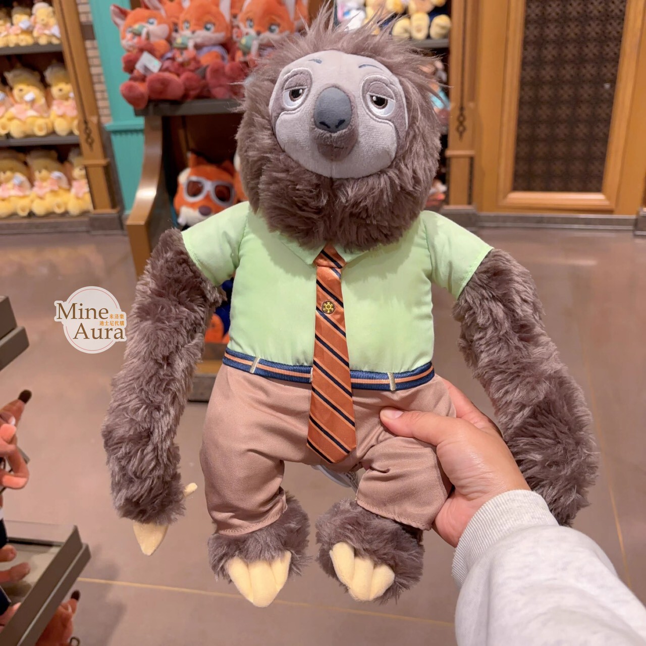 快俠 Flash 樹獺 公務員 娃娃 玩偶 動物方城市 Zootopia -上海迪士尼樂園