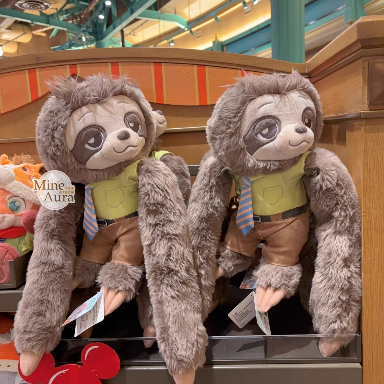 Q版 快俠 Flash 樹獺 公務員 娃娃 玩偶 動物方城市 Zootopia -上海迪士尼樂園