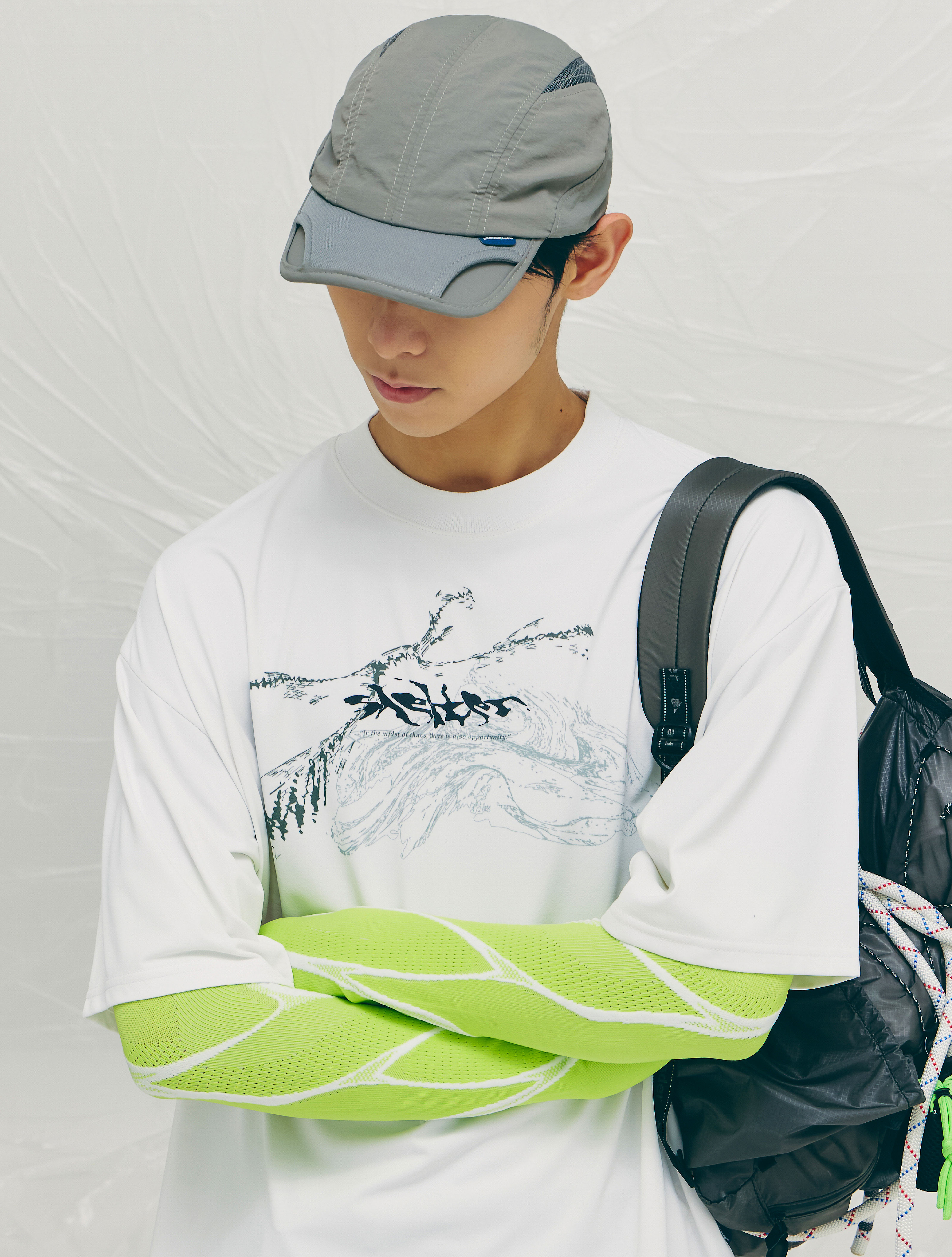 nozzle quiz®｜Shelter S/S Tee (Black/Ｗhite)