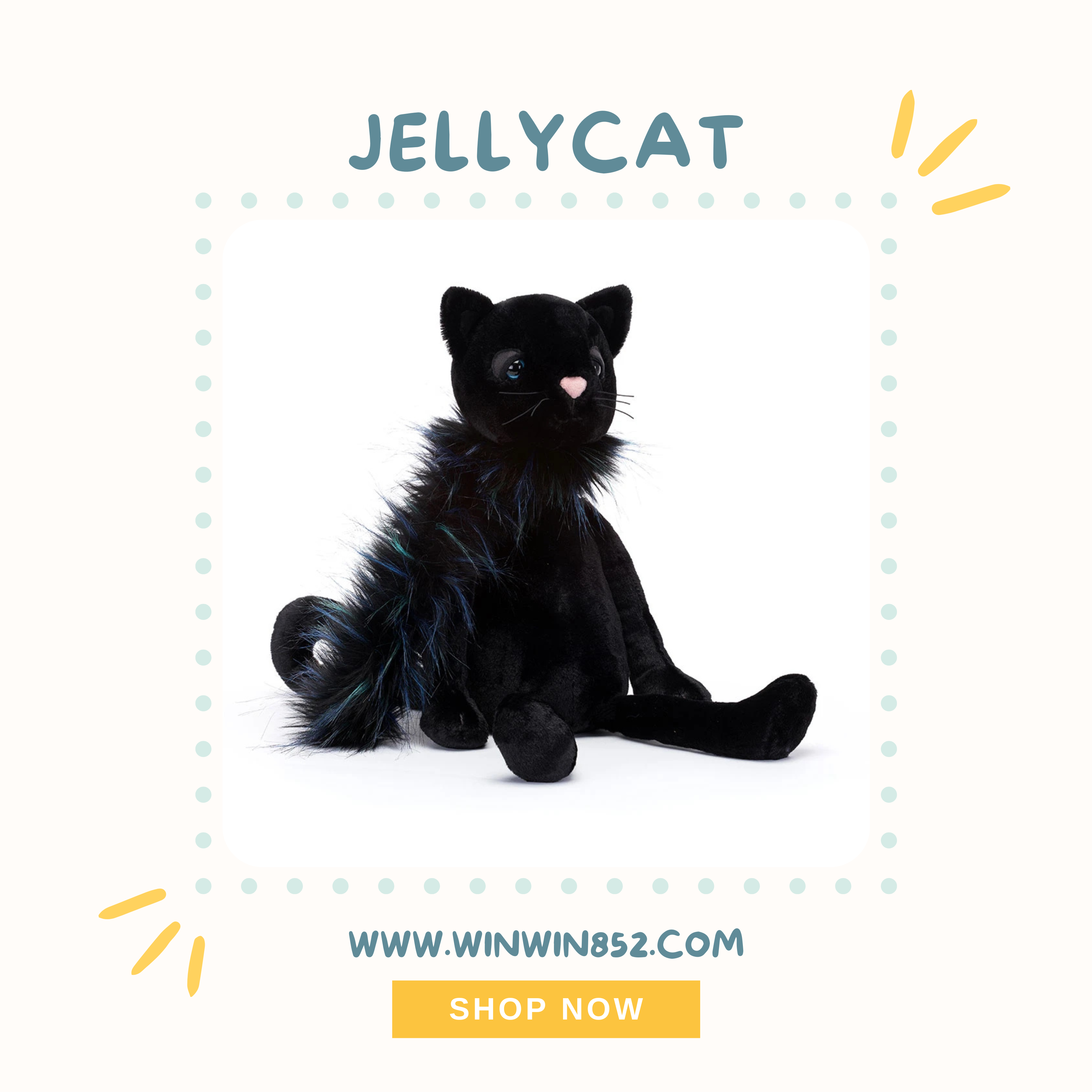 Jellycat Glamorama Cat
