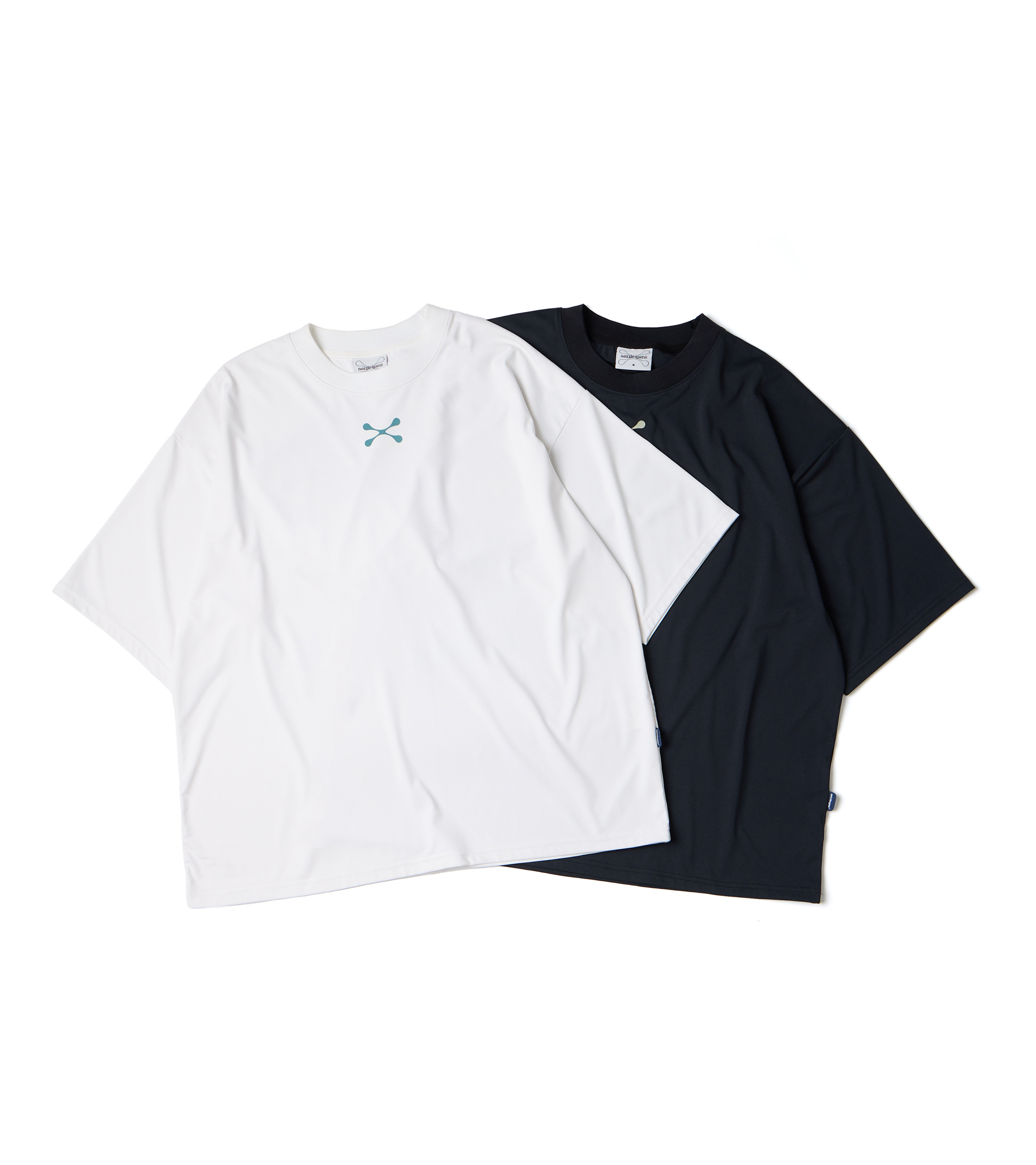 nozzle quiz®｜Glitch-flow S/S Tee (Black/Ｗhite)