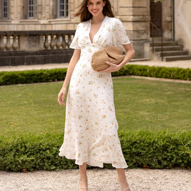 1GL0426-285 [GAALA] Tiana Maxi Dress Orange Print (EU)