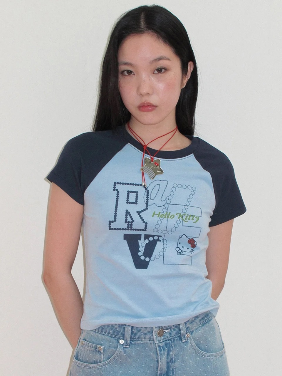 🇰🇷RAIVE X SANRIO HELLO KITTY Raglan Graphic T-shirts 三麗鷗 凱蒂貓 短T 短袖 / 預購