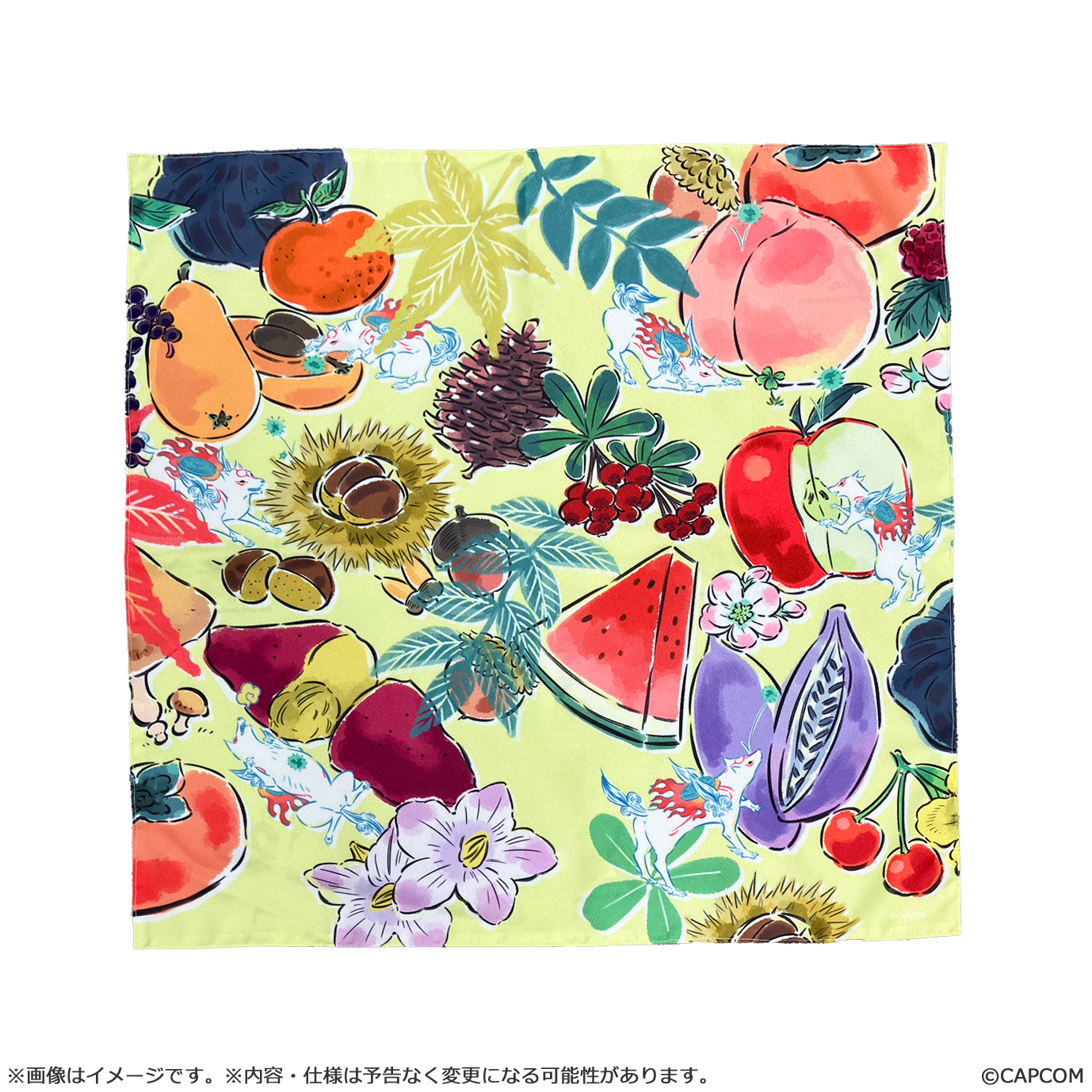 CAPCOM "Ōkami" 20th Anniversary Reproduction Furoshiki - Illustrated by Mari Shimazaki (11th Anniversary Edition)