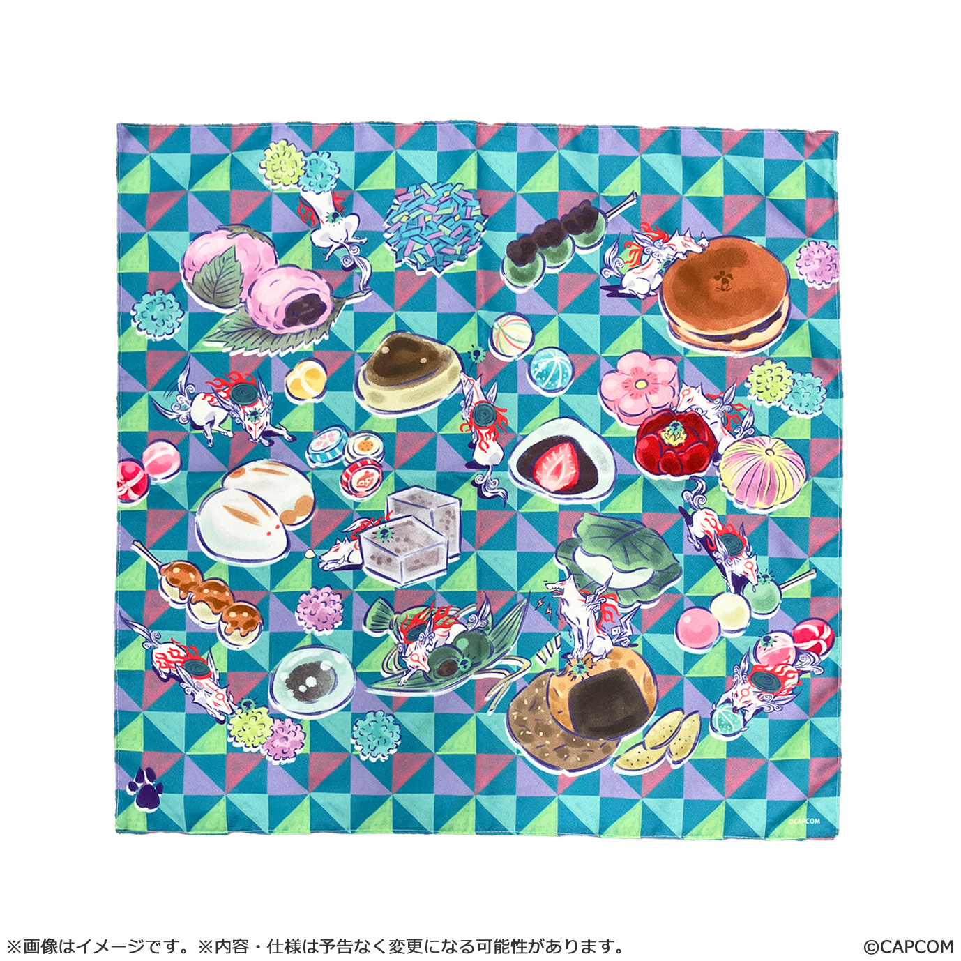 CAPCOM "Ōkami" 20th Anniversary Reproduction Furoshiki - Illustrated by Mari Shimazaki (12th Anniversary Edition)