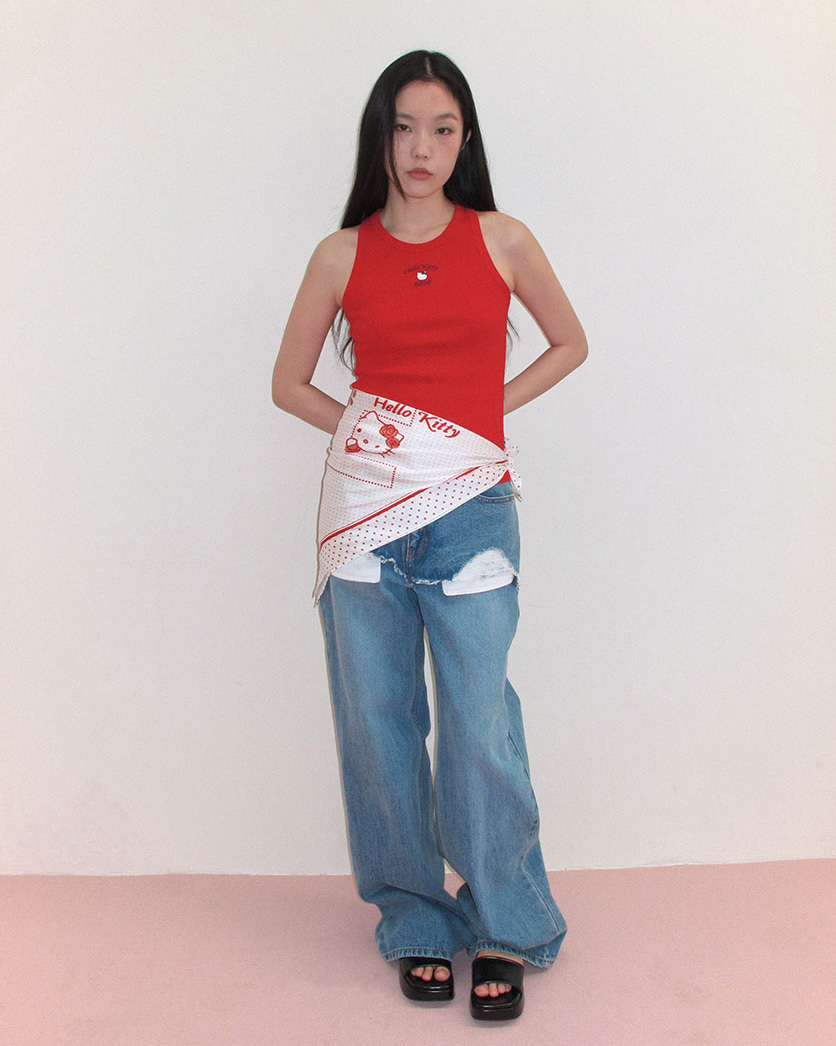 🇰🇷RAIVE X SANRIO HELLO KITTY Sleeveless T-shirts 三麗鷗 凱蒂貓 無袖背心 / 預購