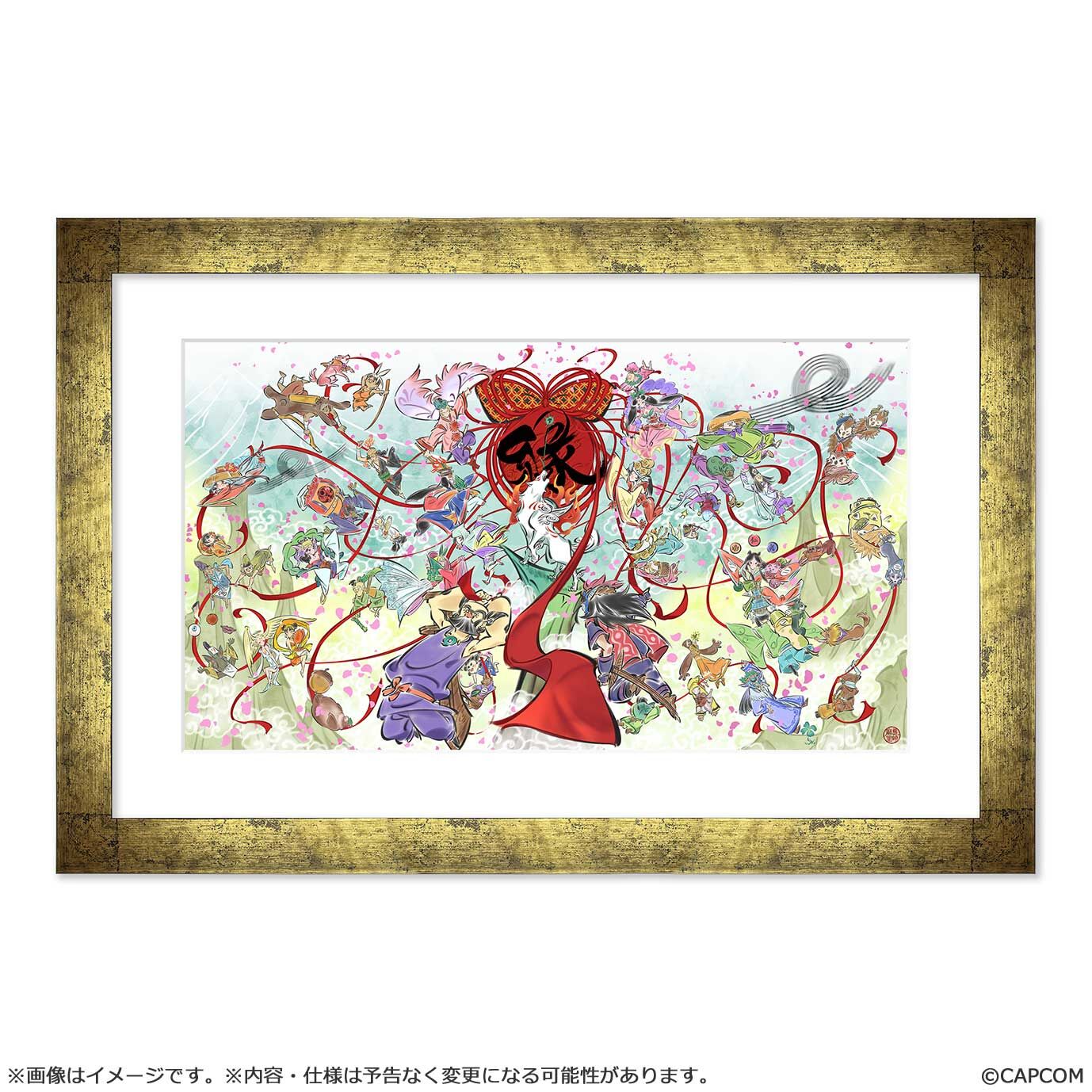CAPCOM "Ōkami" 20th Anniversary Framed Premium Reproduction Print (CHARA FINE GRAPH)
