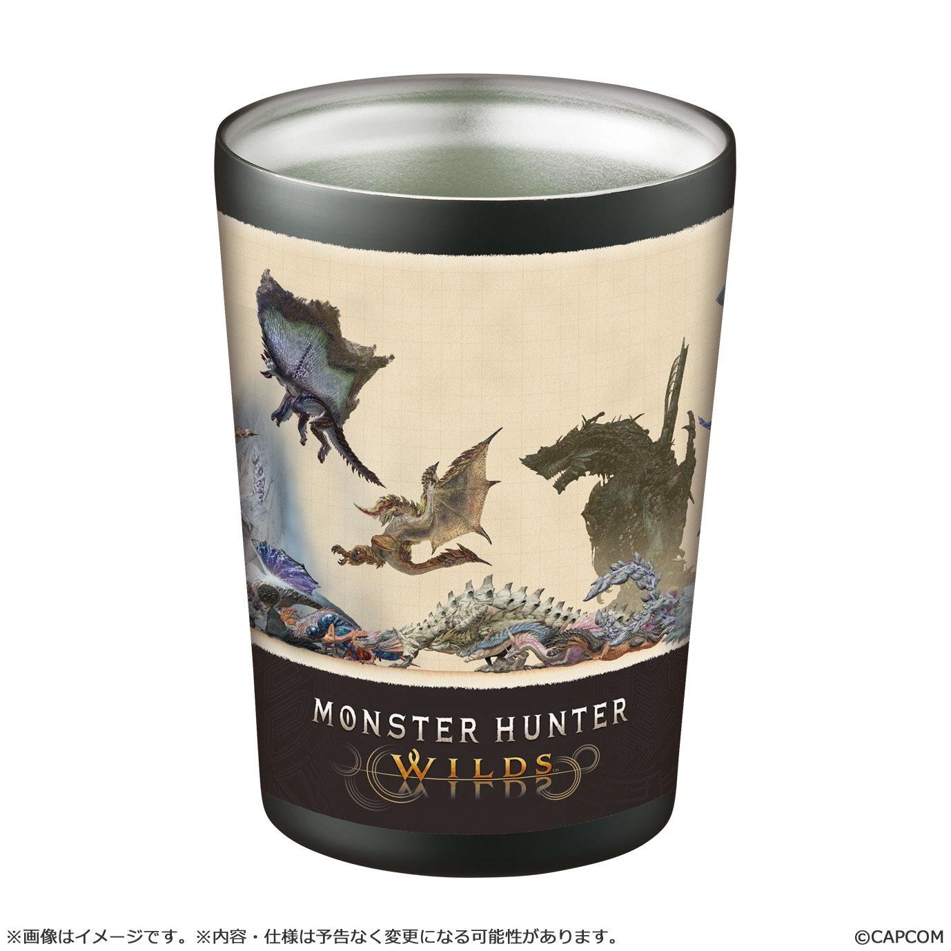 CAPCOM "Monster Hunter Wilds" Monster Size Comparison Stainless Steel Tumbler