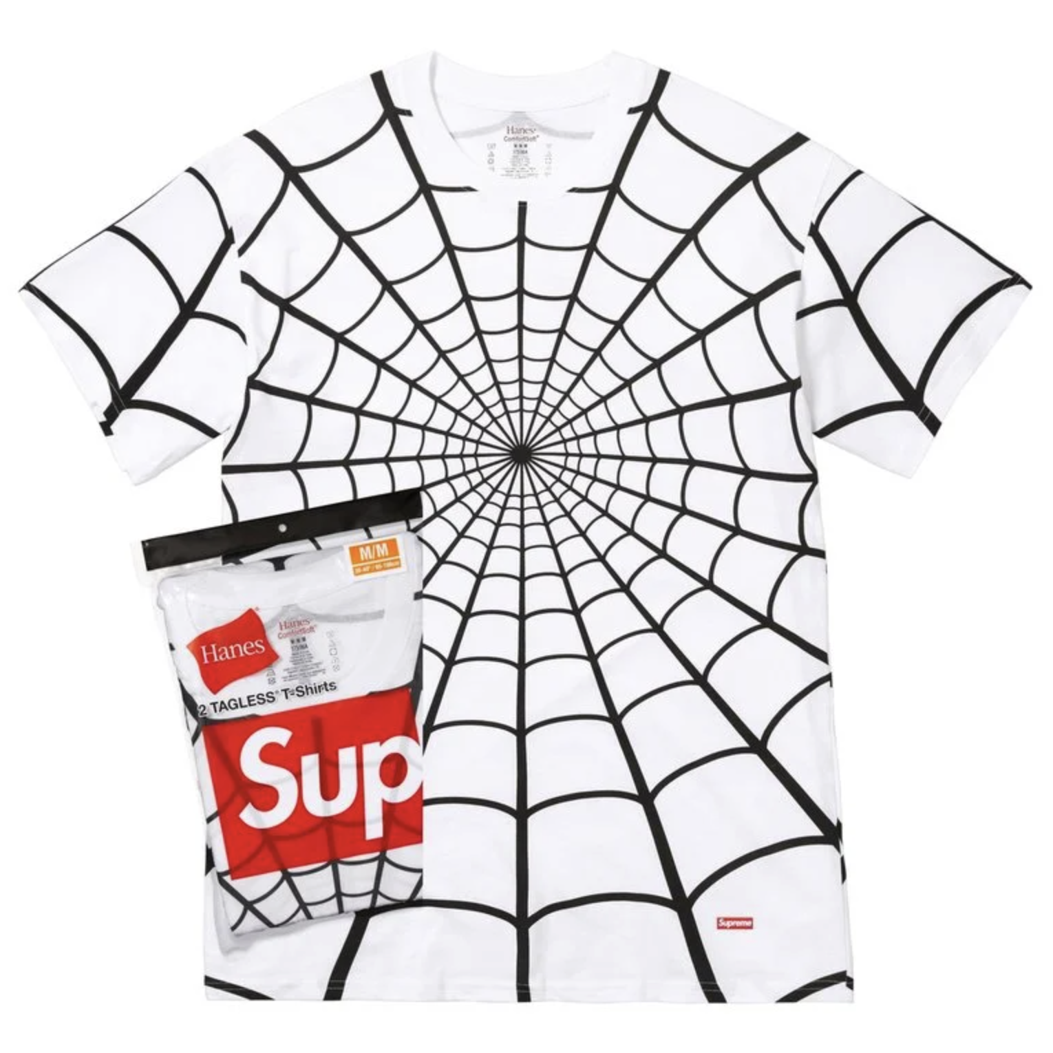 SUPREME HANES SPIDER-MAN TAGLESS TEES (2 PACK) 蜘蛛人 內搭 一包兩入 白色/黑色/紅色 SS26A65