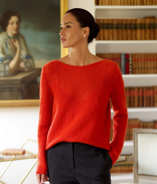 1GL0426-096 [GAALA] Evie Mohair Sweater Terracotta (EU)
