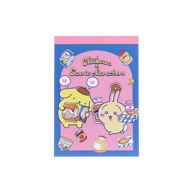 Sun-star Chiikawa x Sanrio Memo Series | **10 sheets for each design, total 20 sheets**