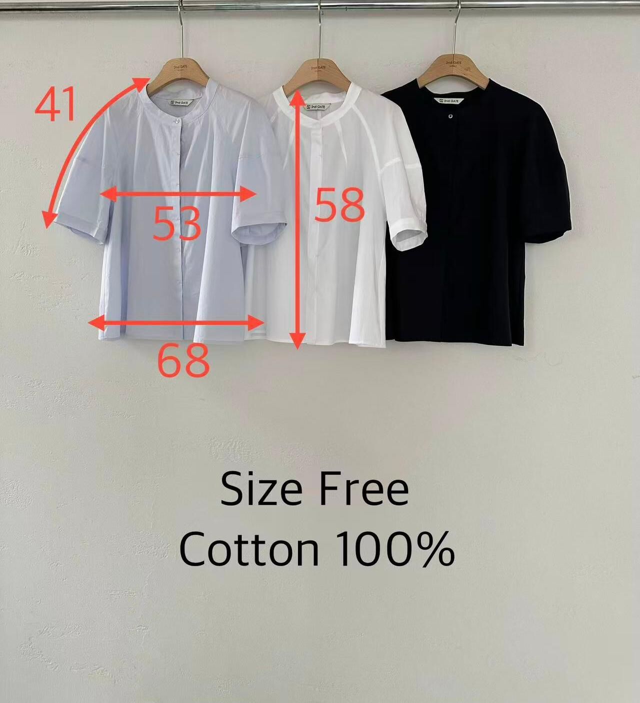 SG6106 日系圓領寬鬆襯衫