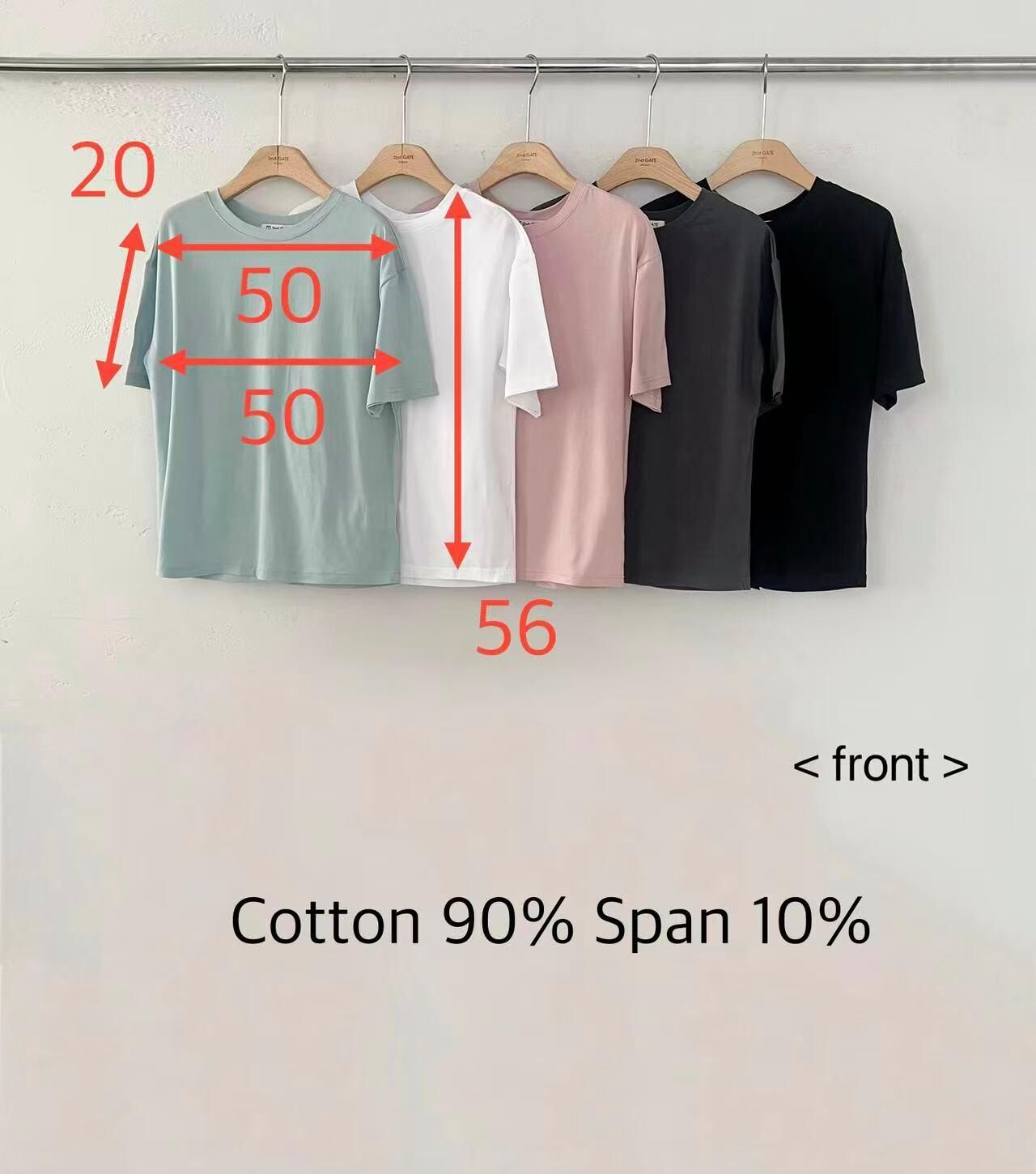 SG6111 後抓鄒圓領百搭Tee